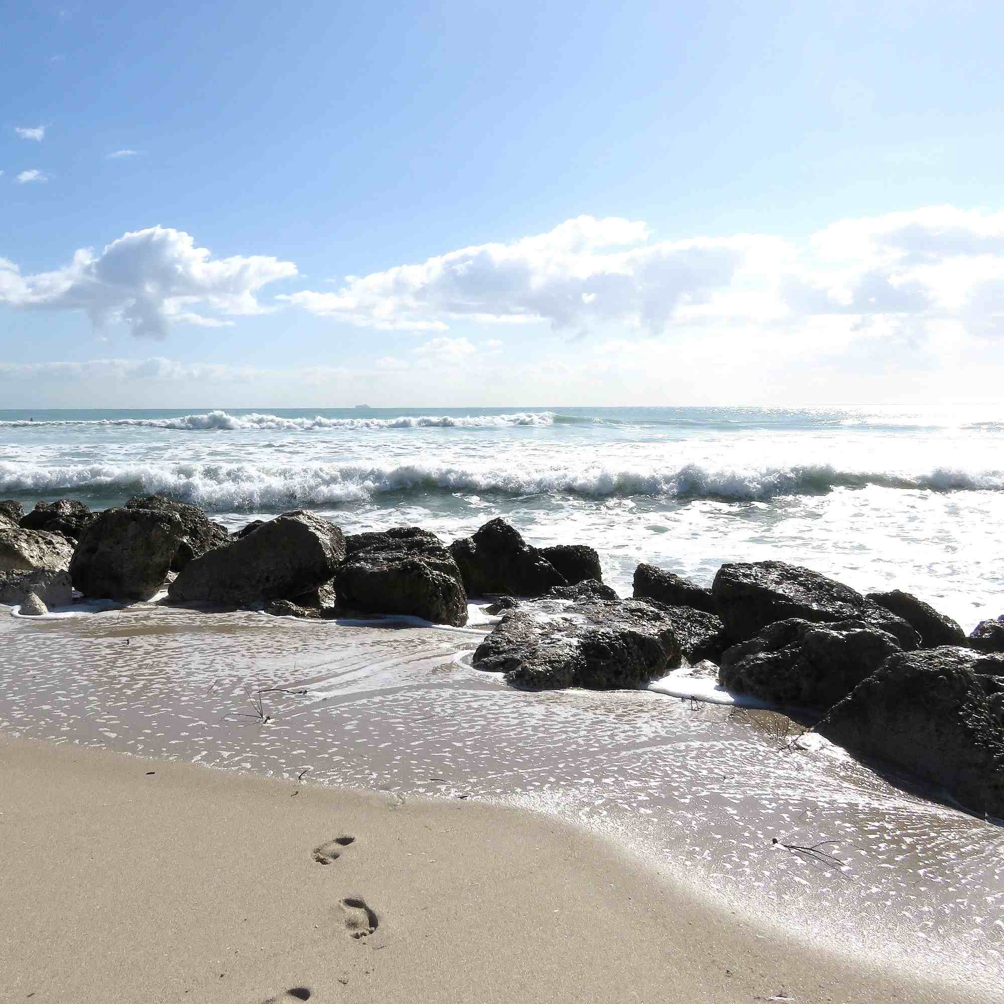 Footsteps on the Beach