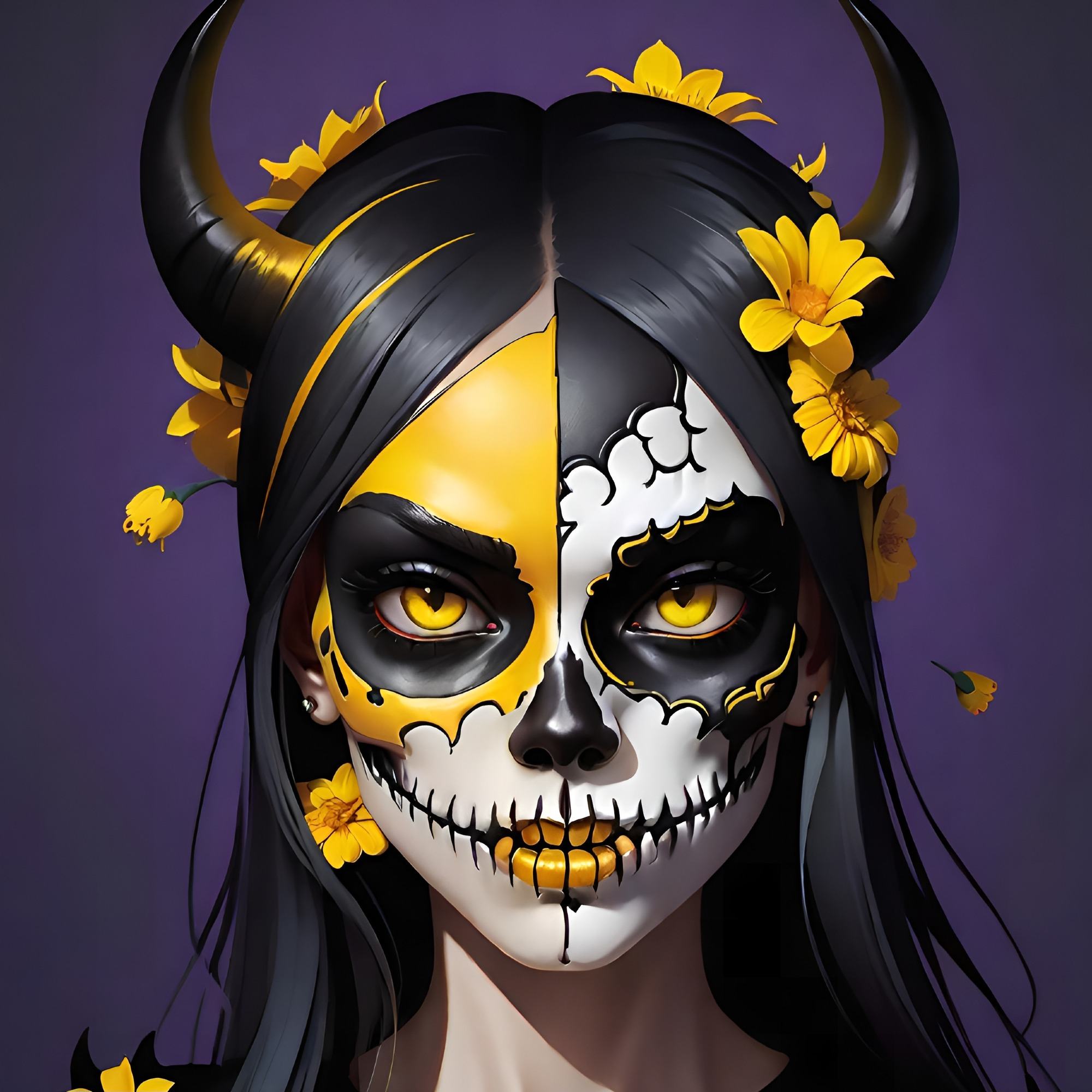 Yellow Demon SkullGirl