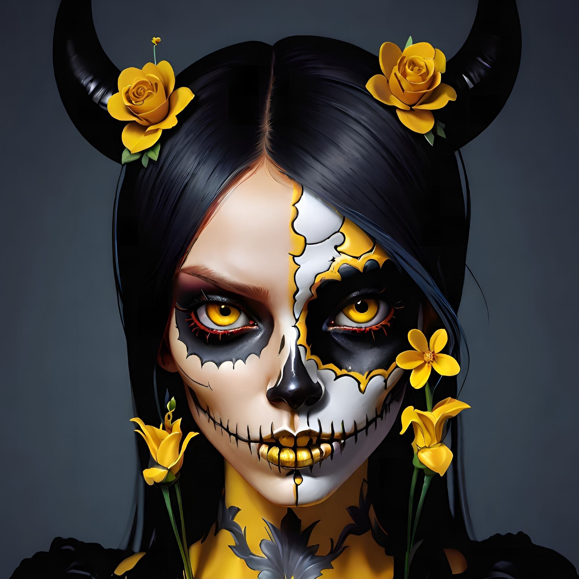 Yellow SkullGirl 