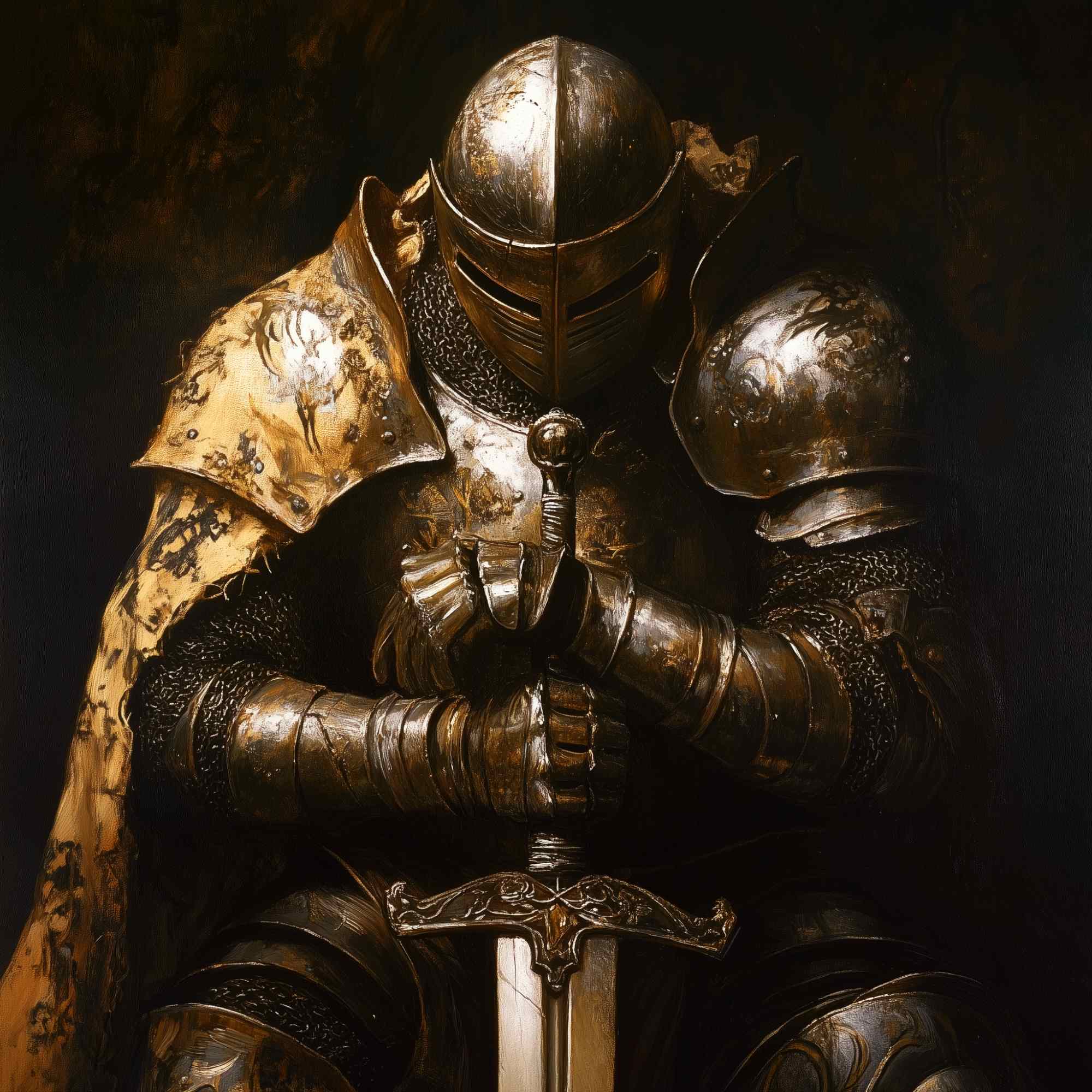 Portrait of The Lone Knight