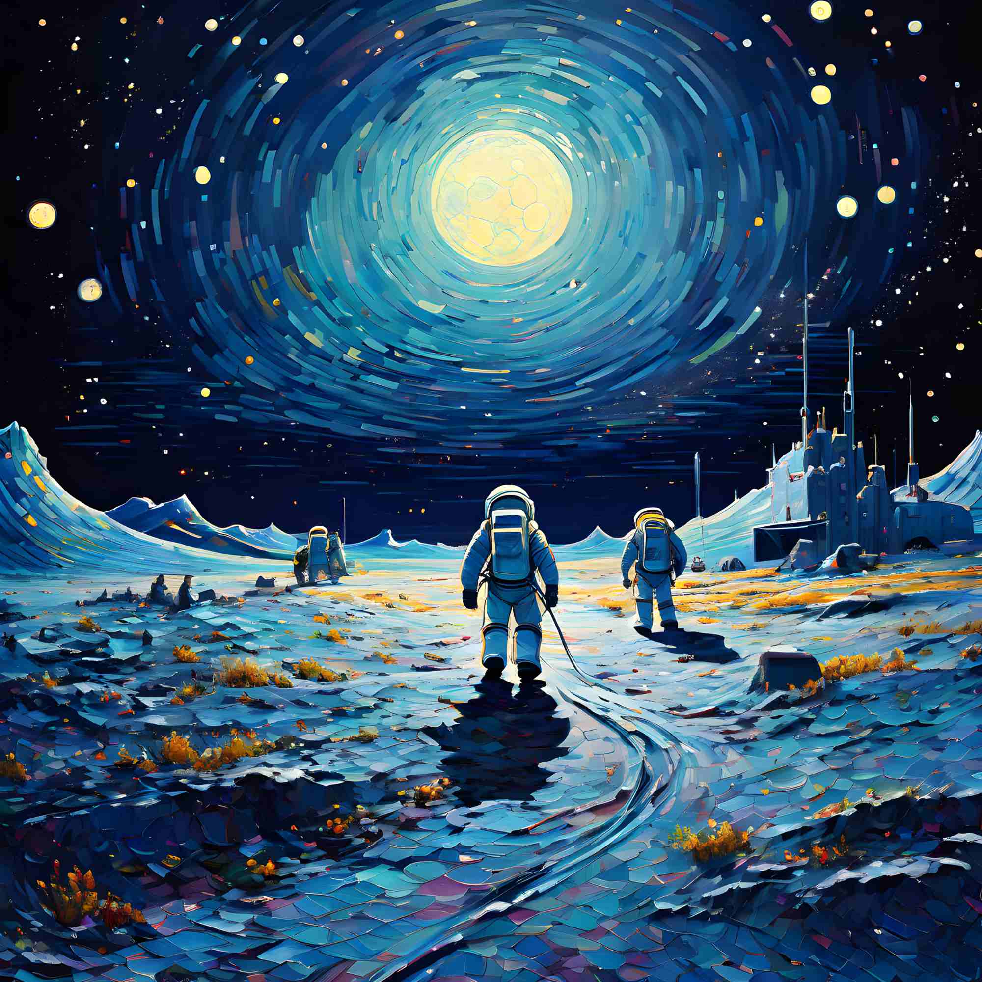 Vincent van Gogh Lunar Mission 1