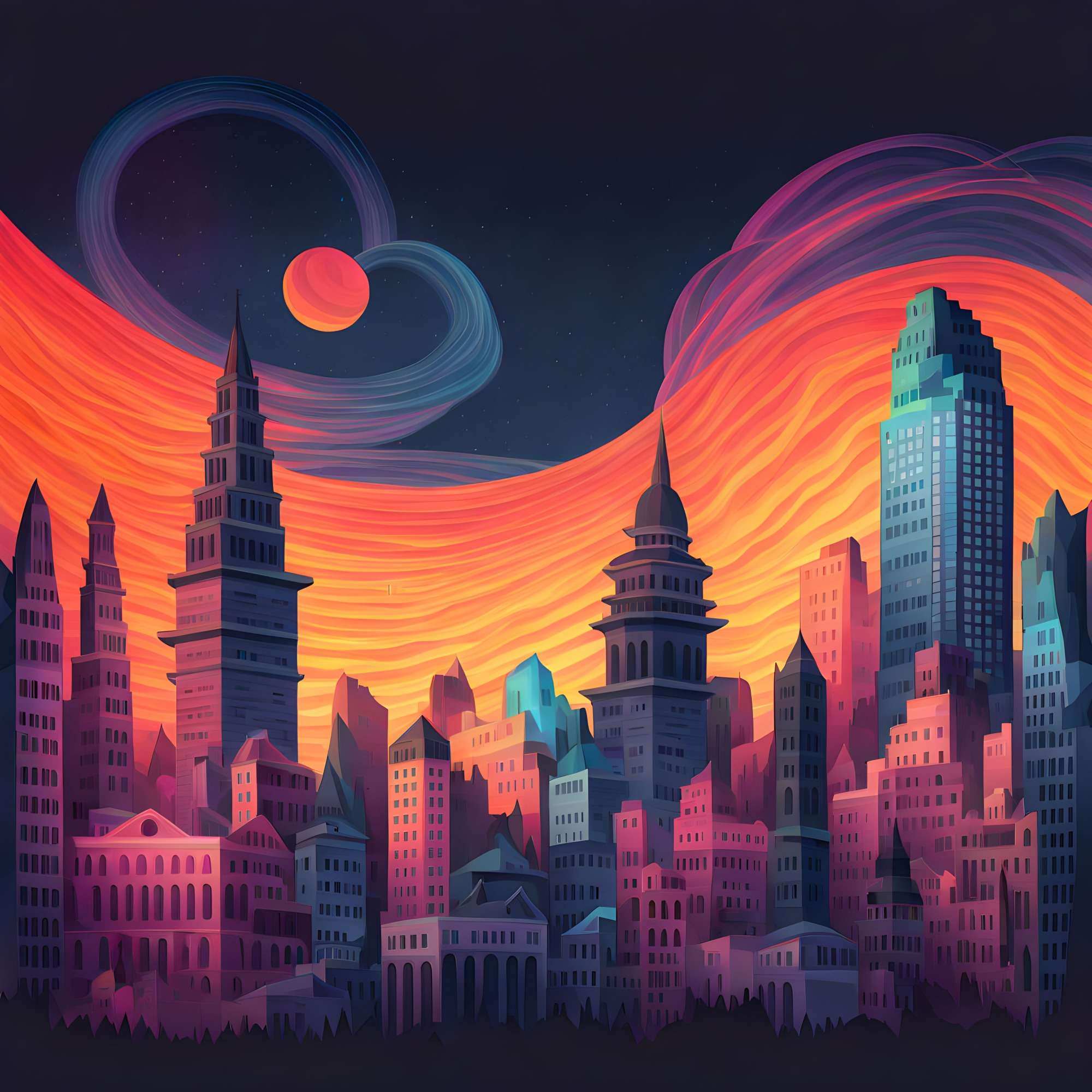 Skyscrapers and Solar Flares