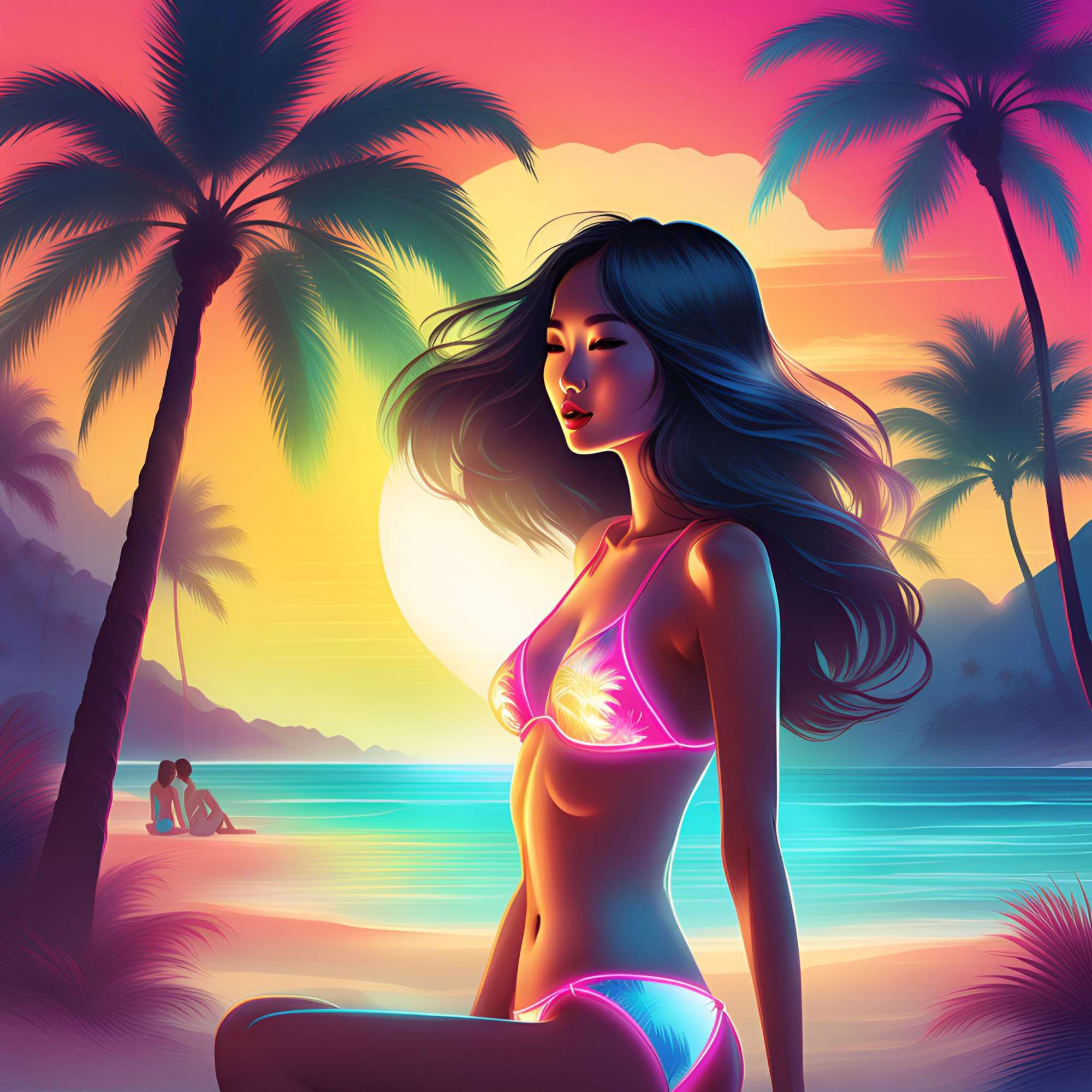 Neon Asia Manga Beachgirl Nights