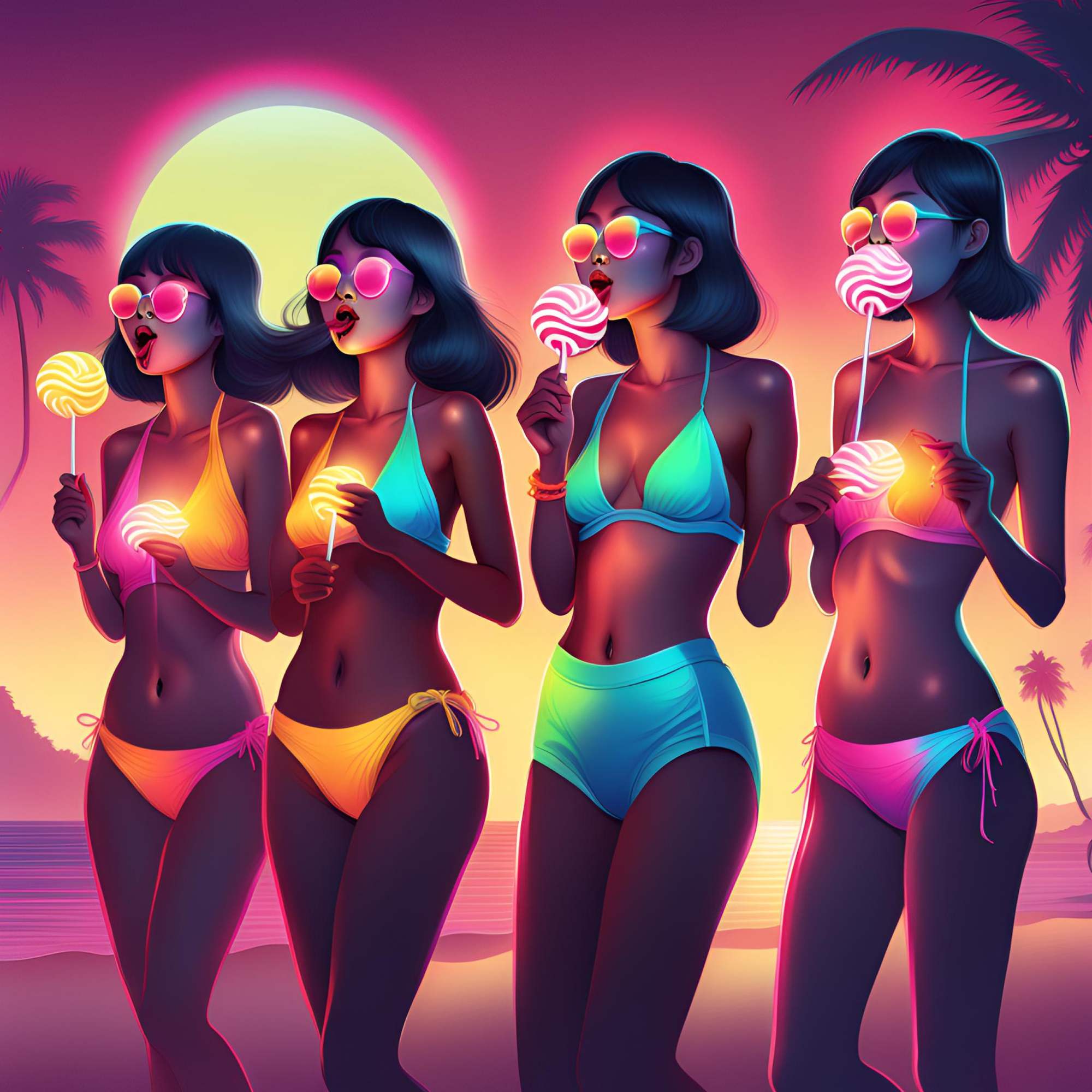 Neon Asia Manga Beachgirl Lolli