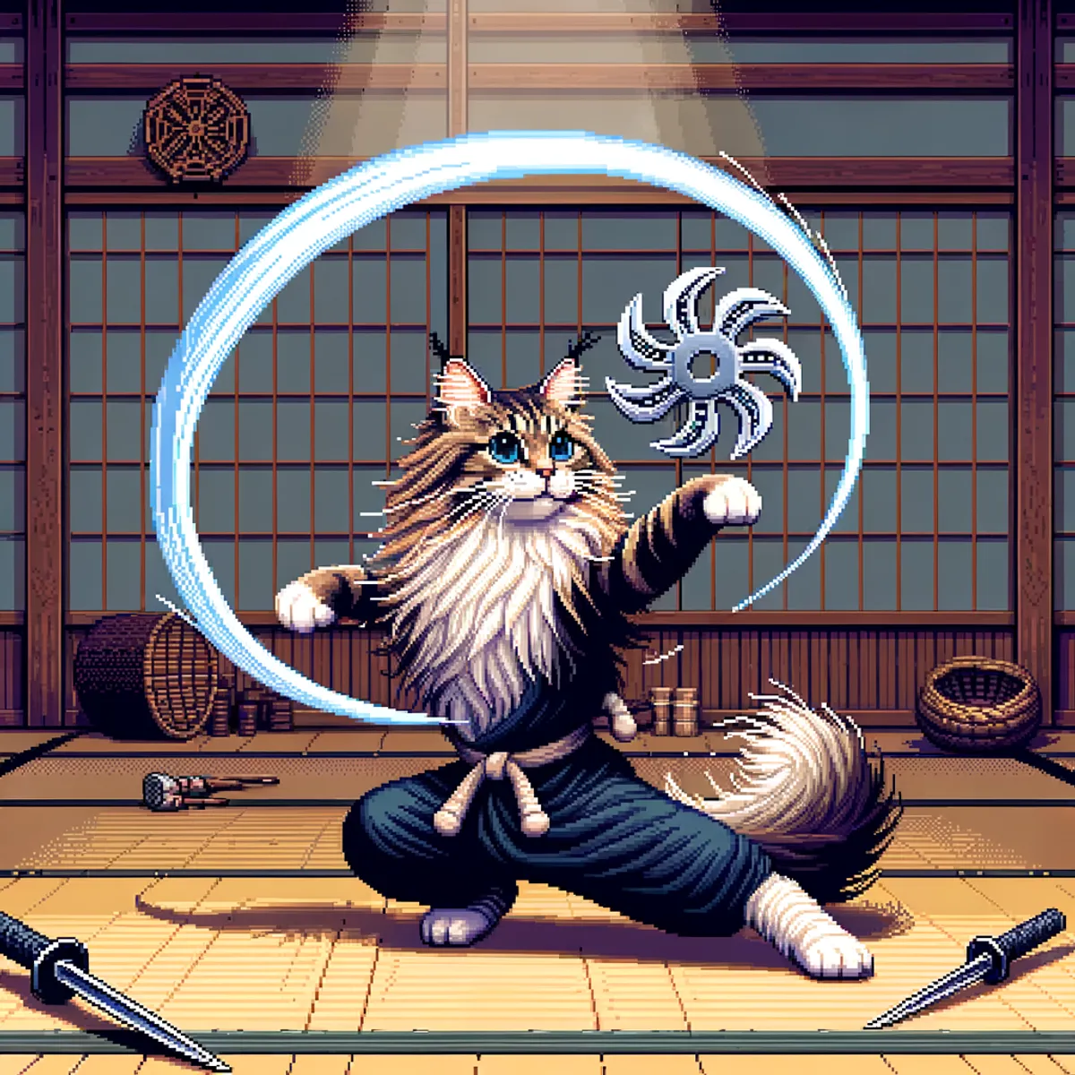 Pixel Ninja Cats #51