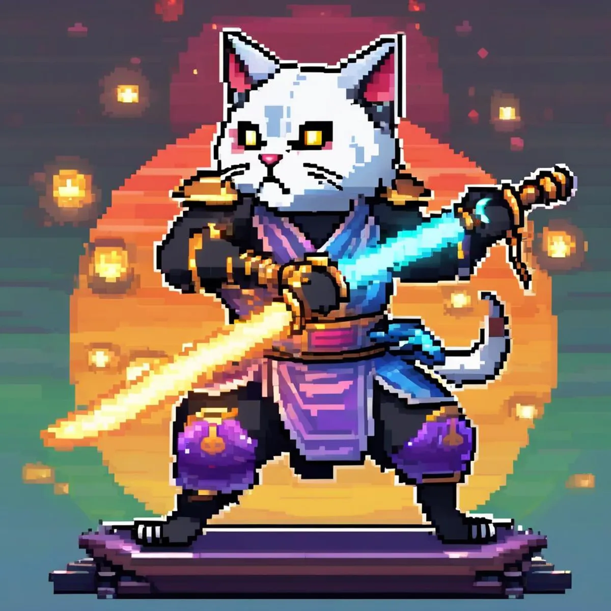 Pixel Ninja Cats #46