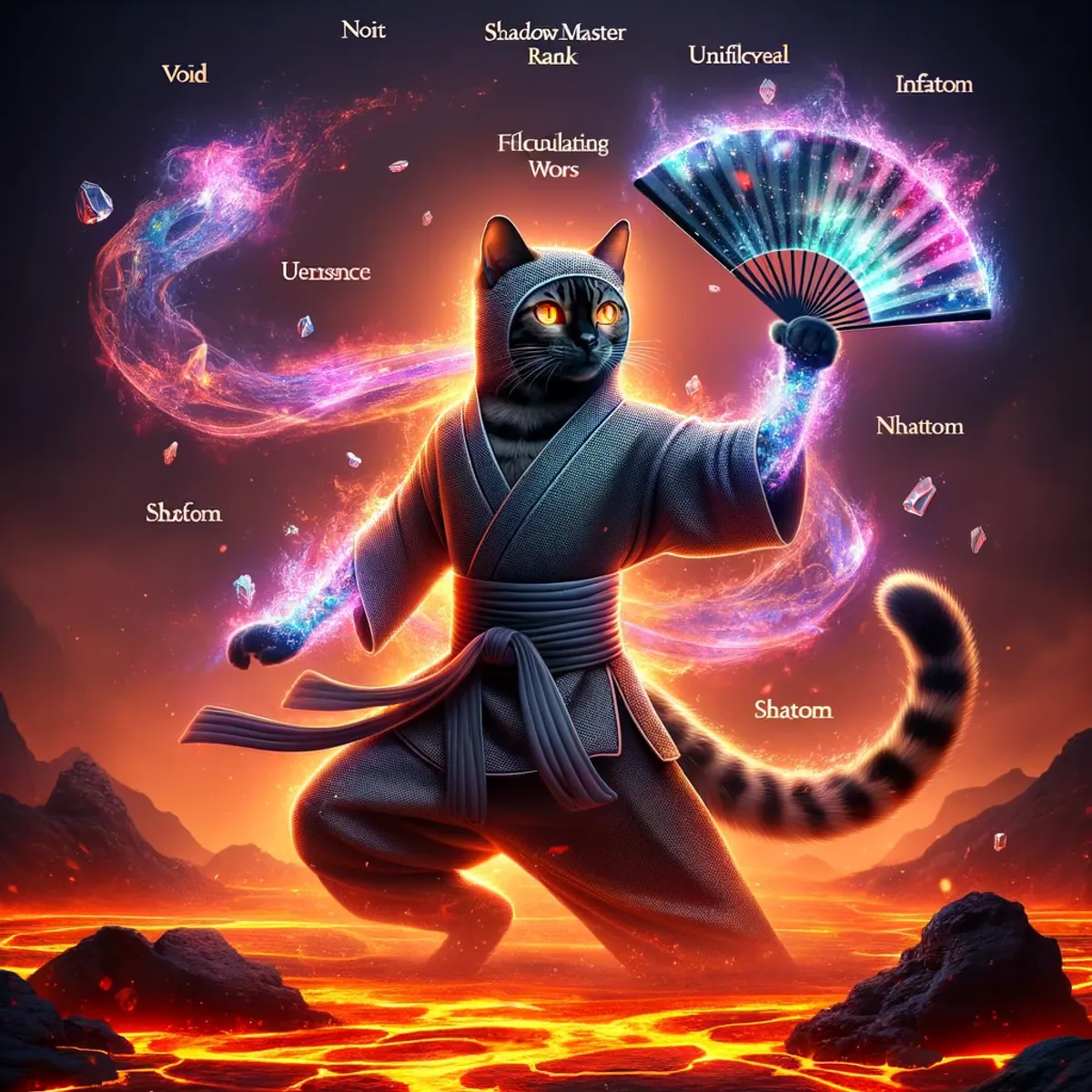 Pixel Ninja Cats #42