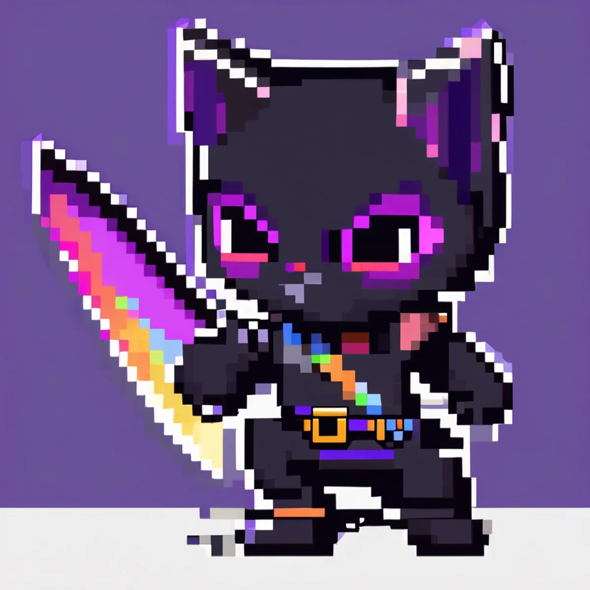 Pixel Ninja Cats #32