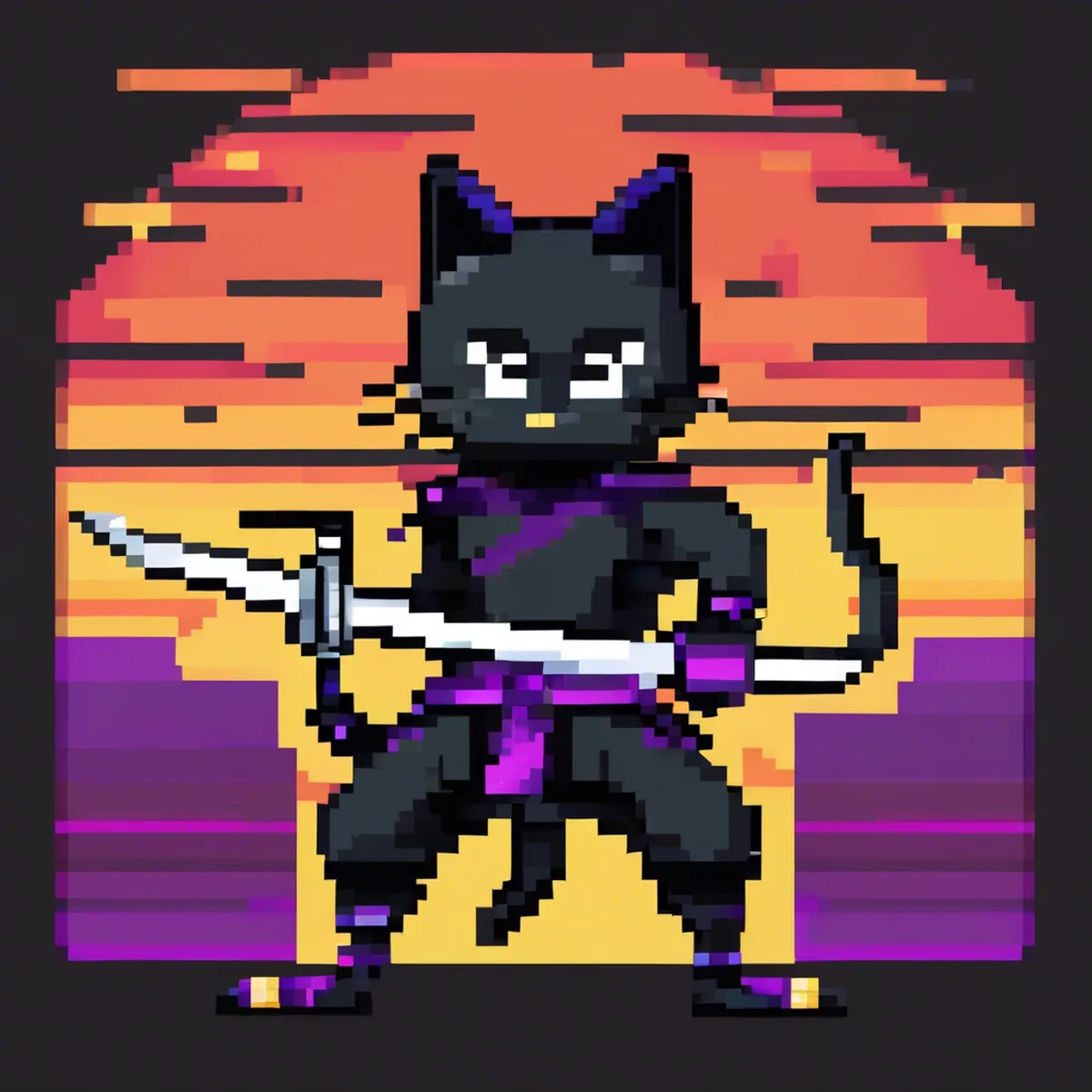 Pixel Ninja Cats #29