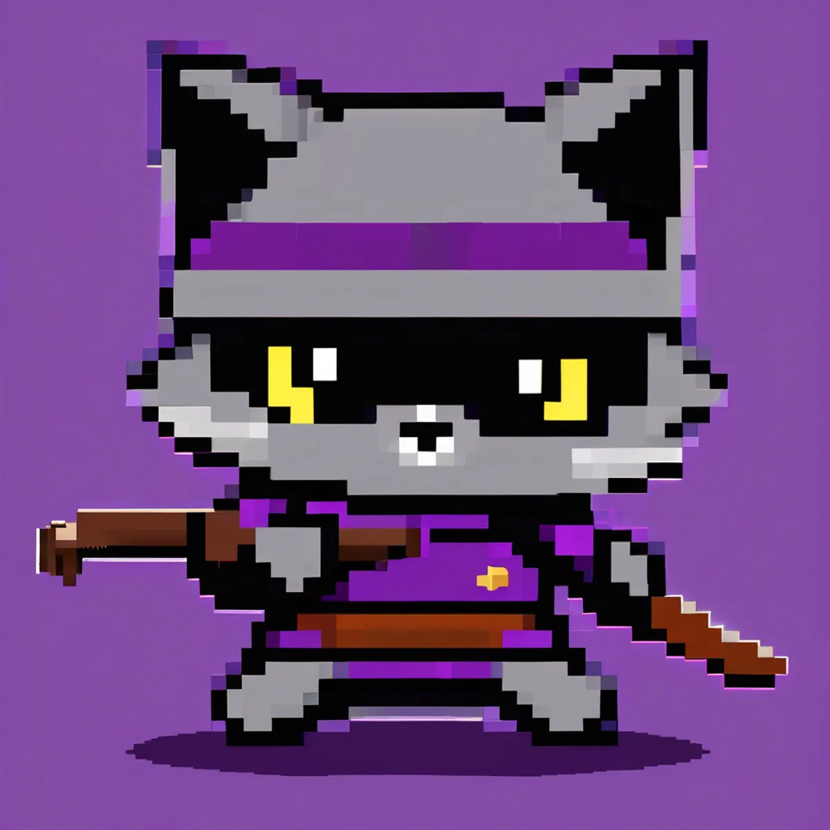 Pixel Ninja Cats #28