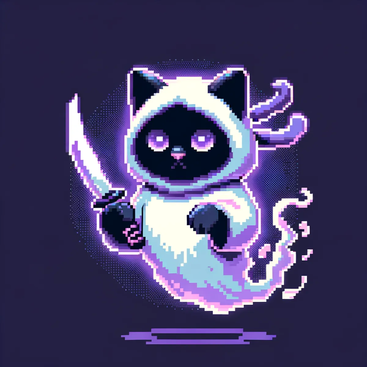 Pixel Ninja Cats #25