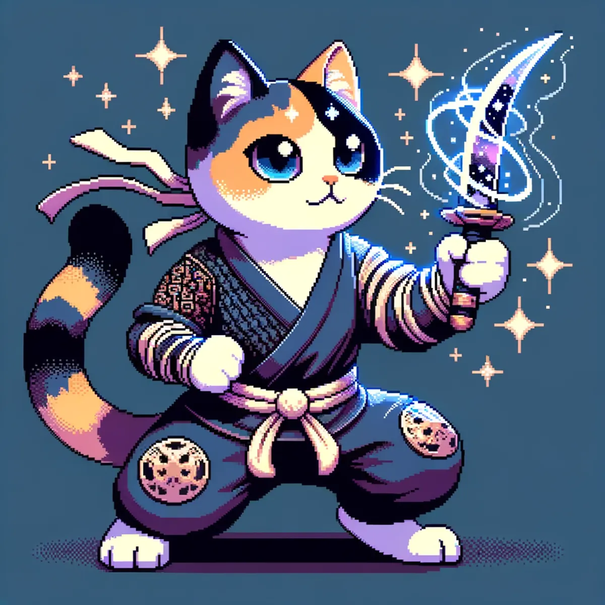 Pixel Ninja Cats #20