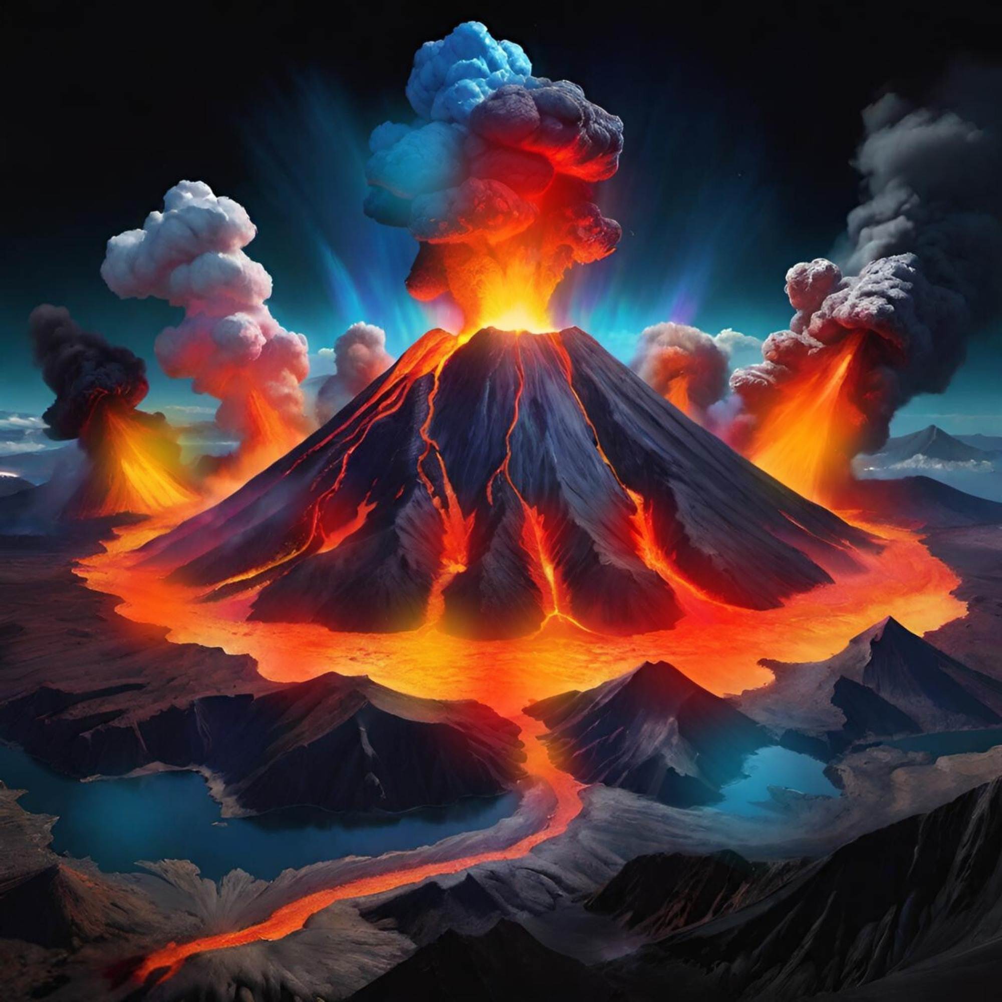 Volcanic eruption 
