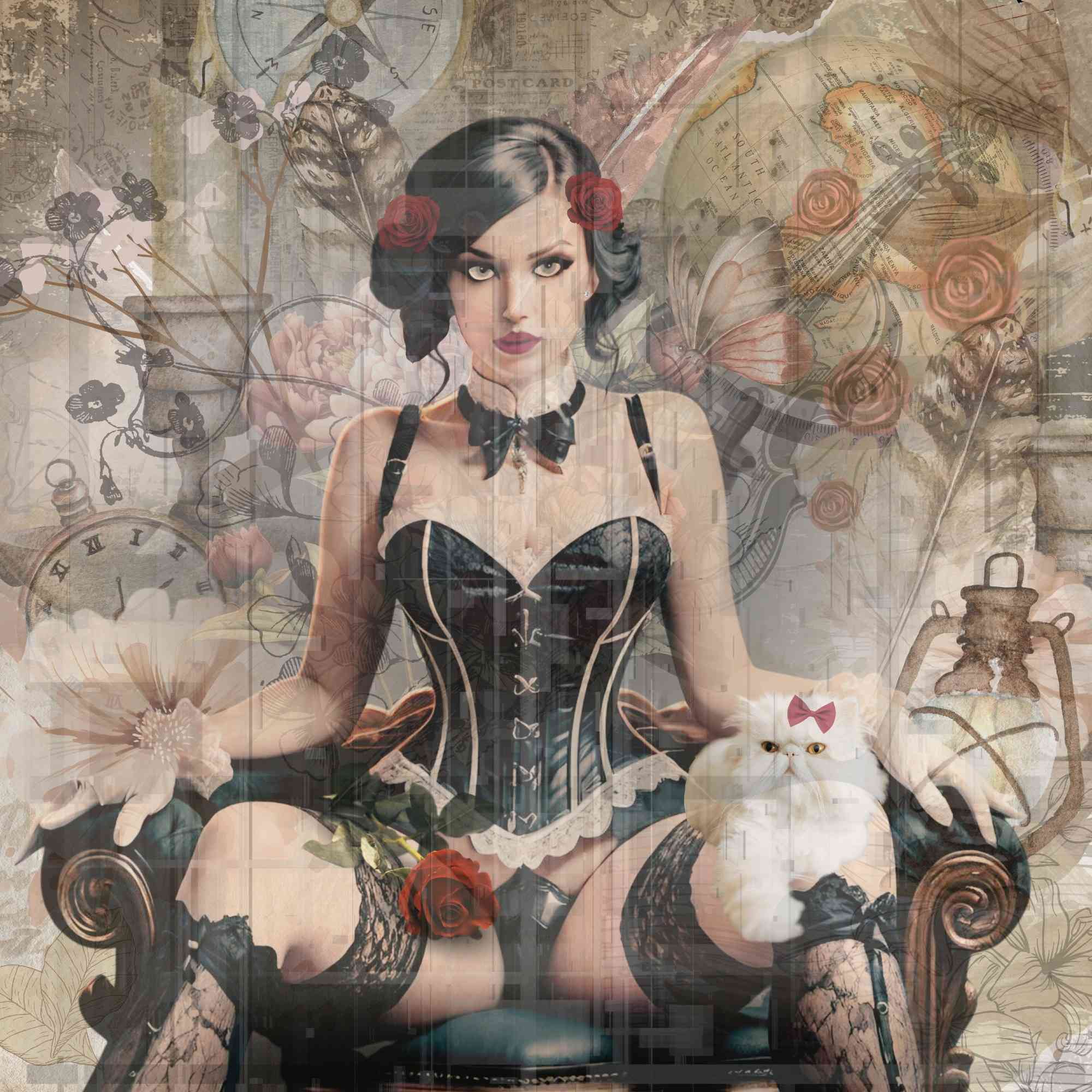 Vintage beauty&cat