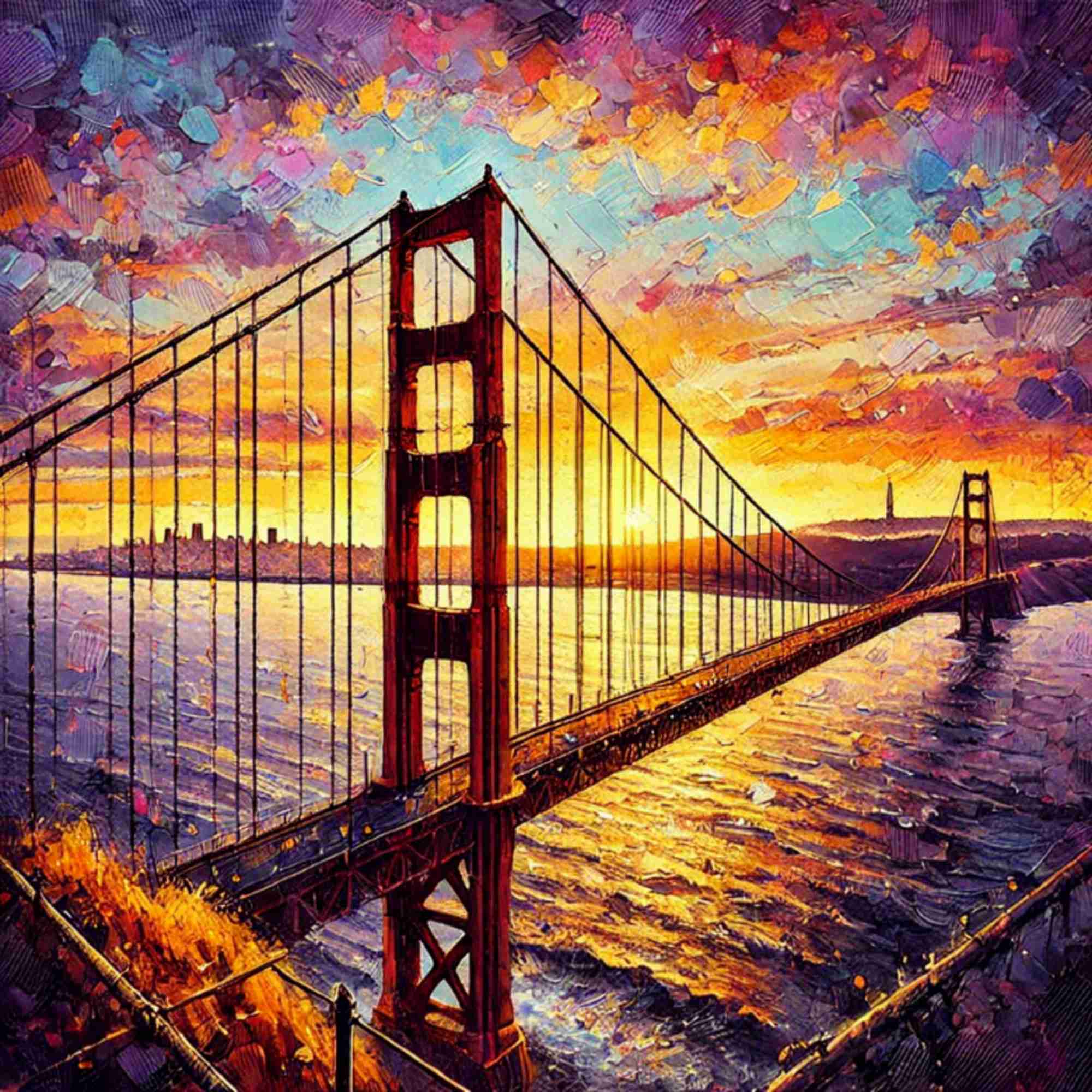 Golden Sunset at the Bridge
