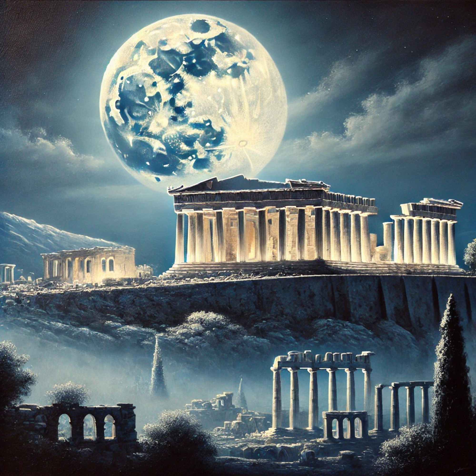 Moonlit Acropolis