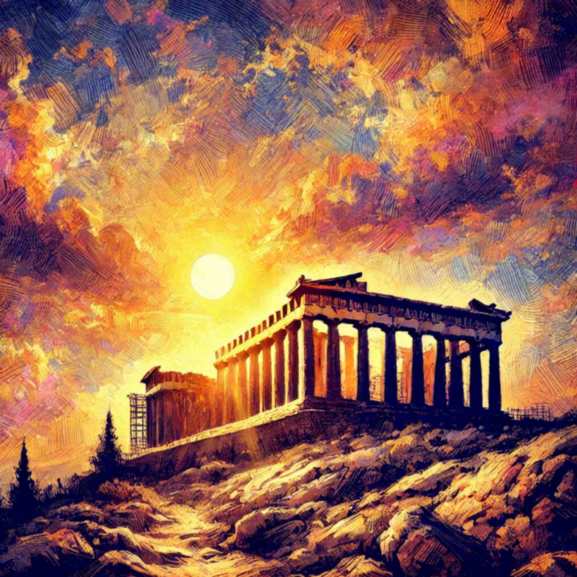 Sunset Over the Acropolis