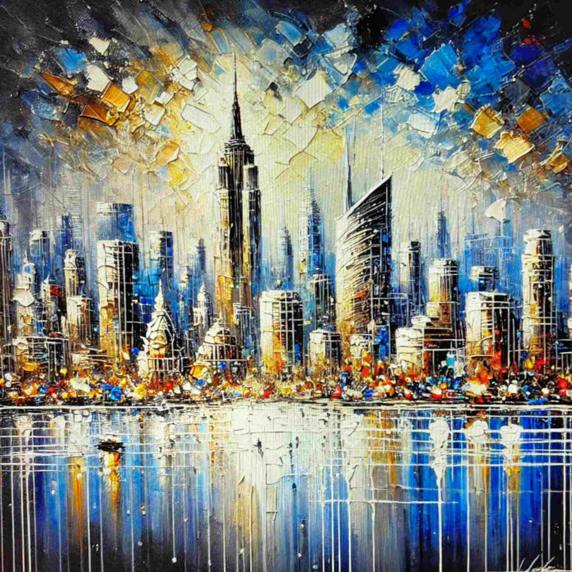 City Lights Reflections