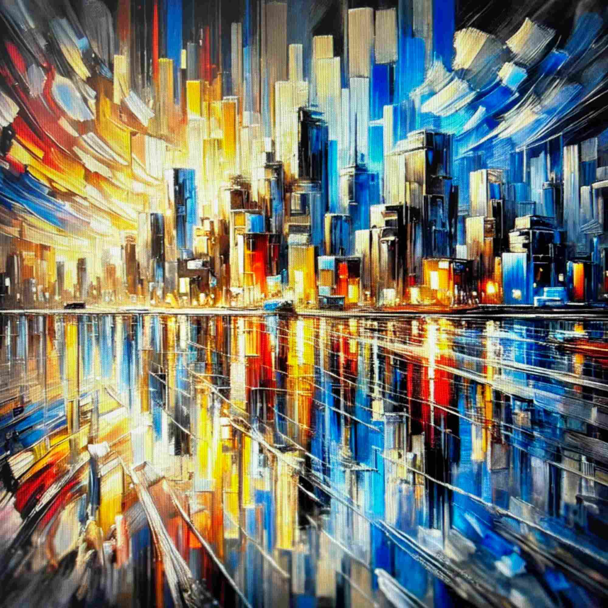 City Lights Reflections