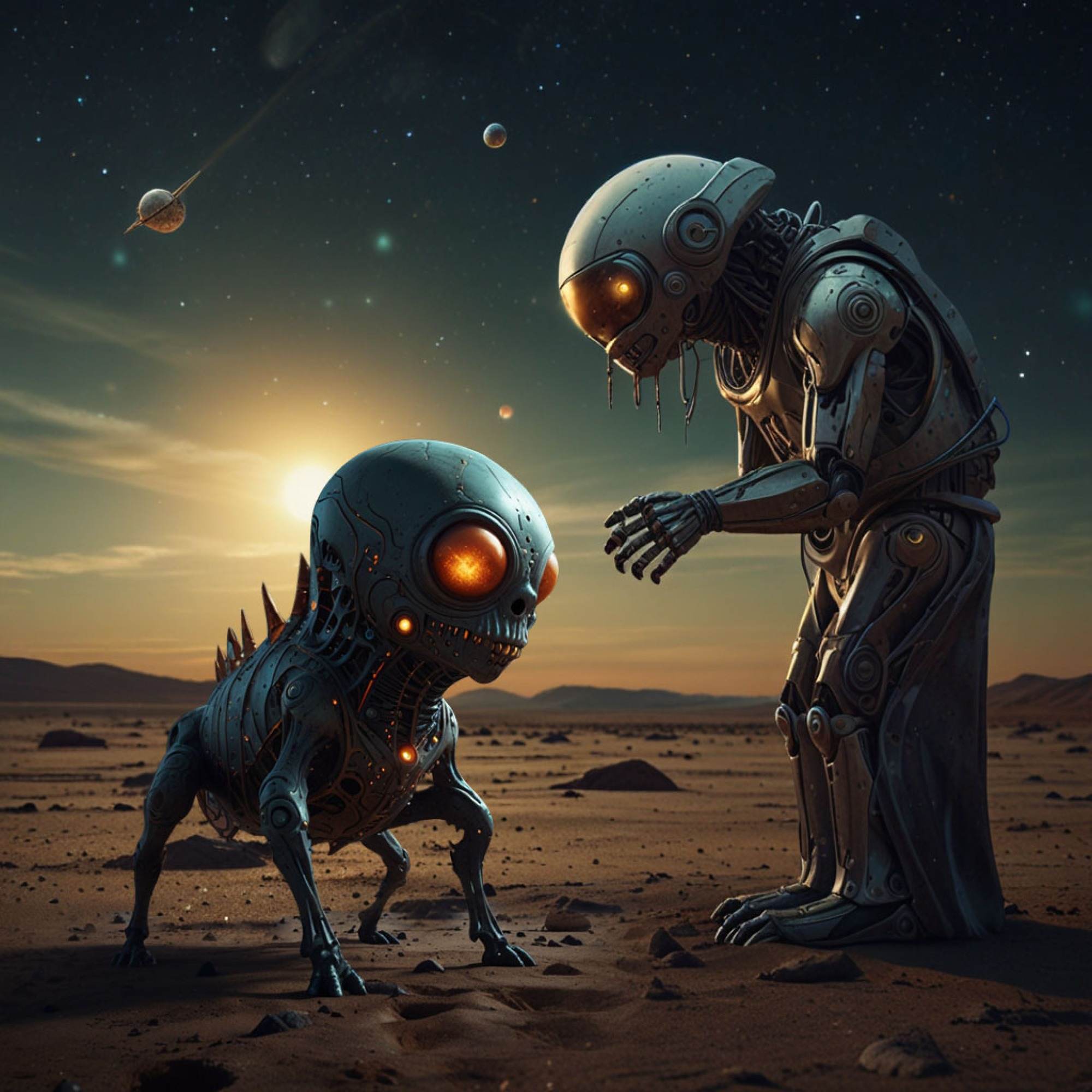 Earth in the conquest of space humans