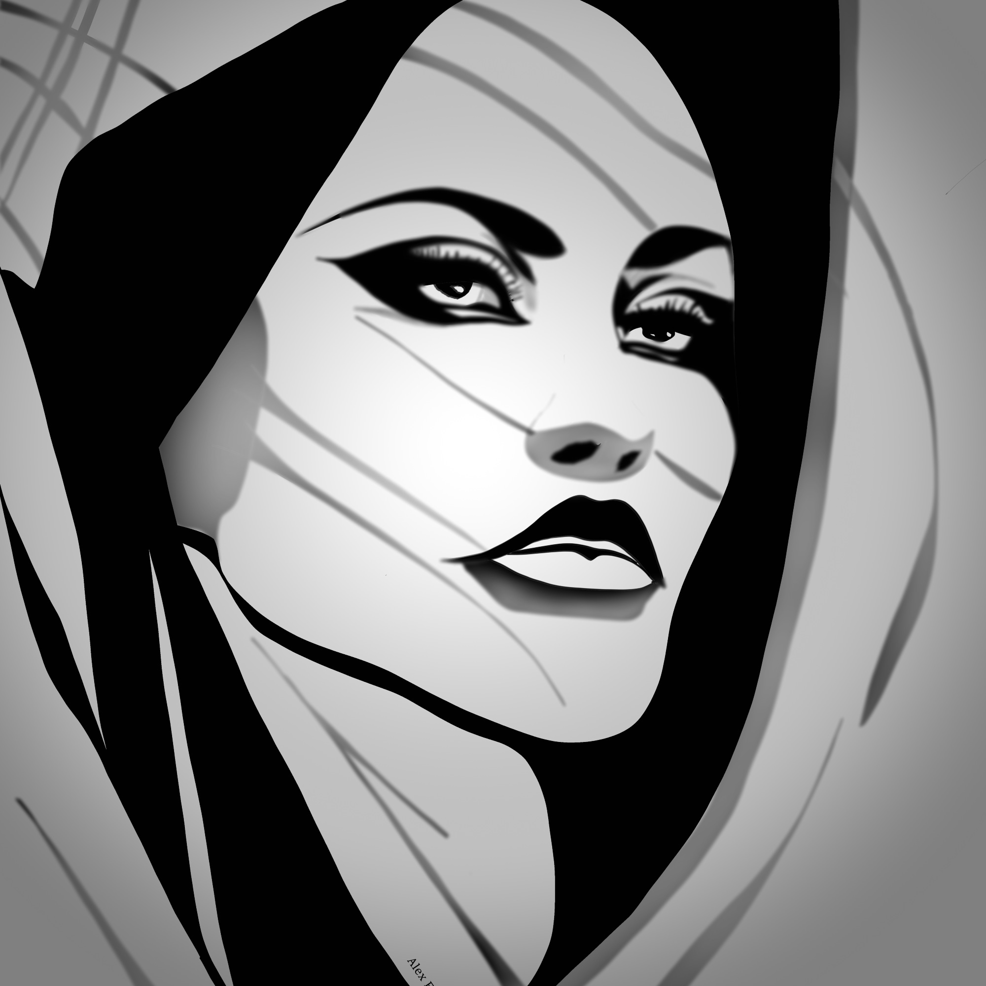 Woman in minimalism
