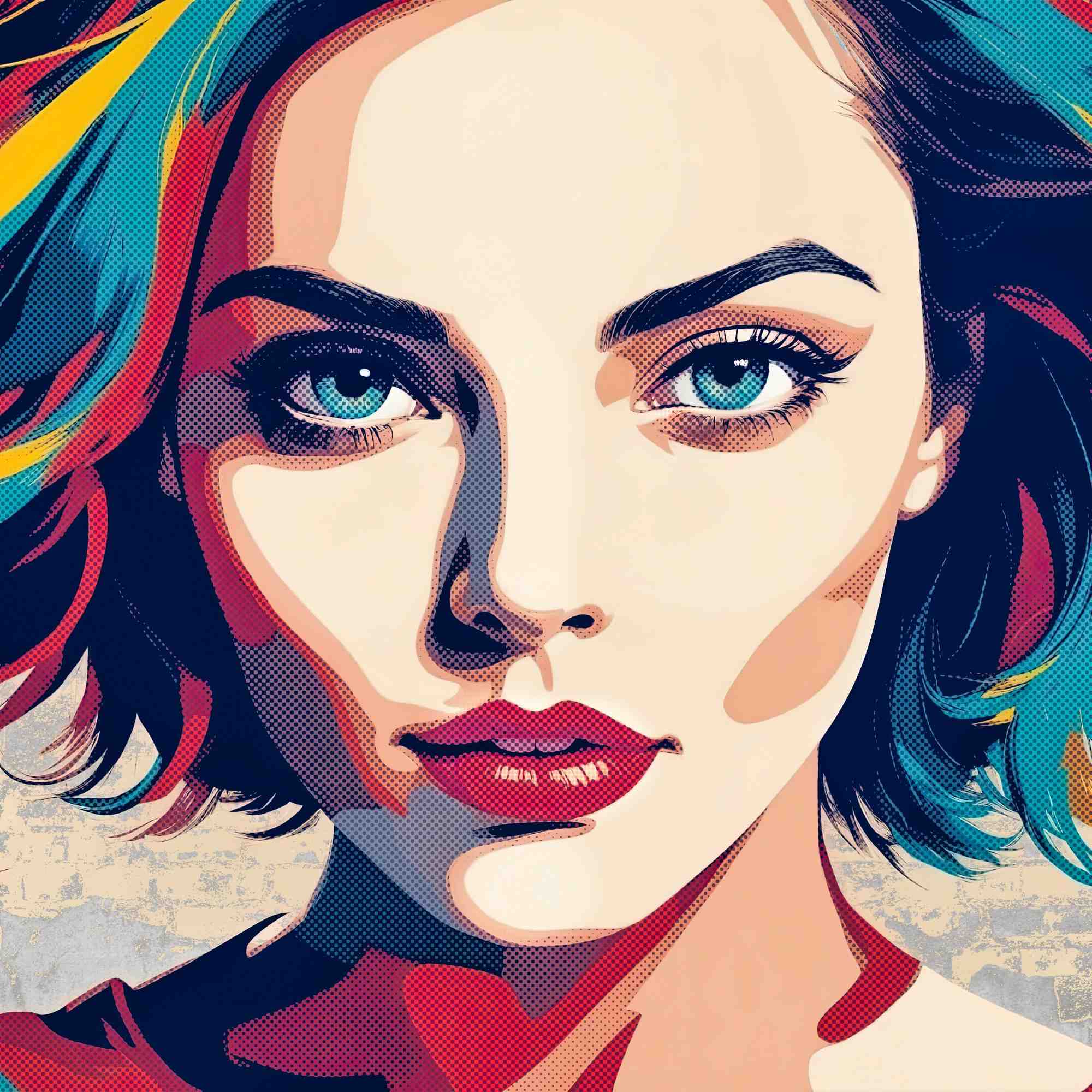 Pop Art Half-Tone Muse