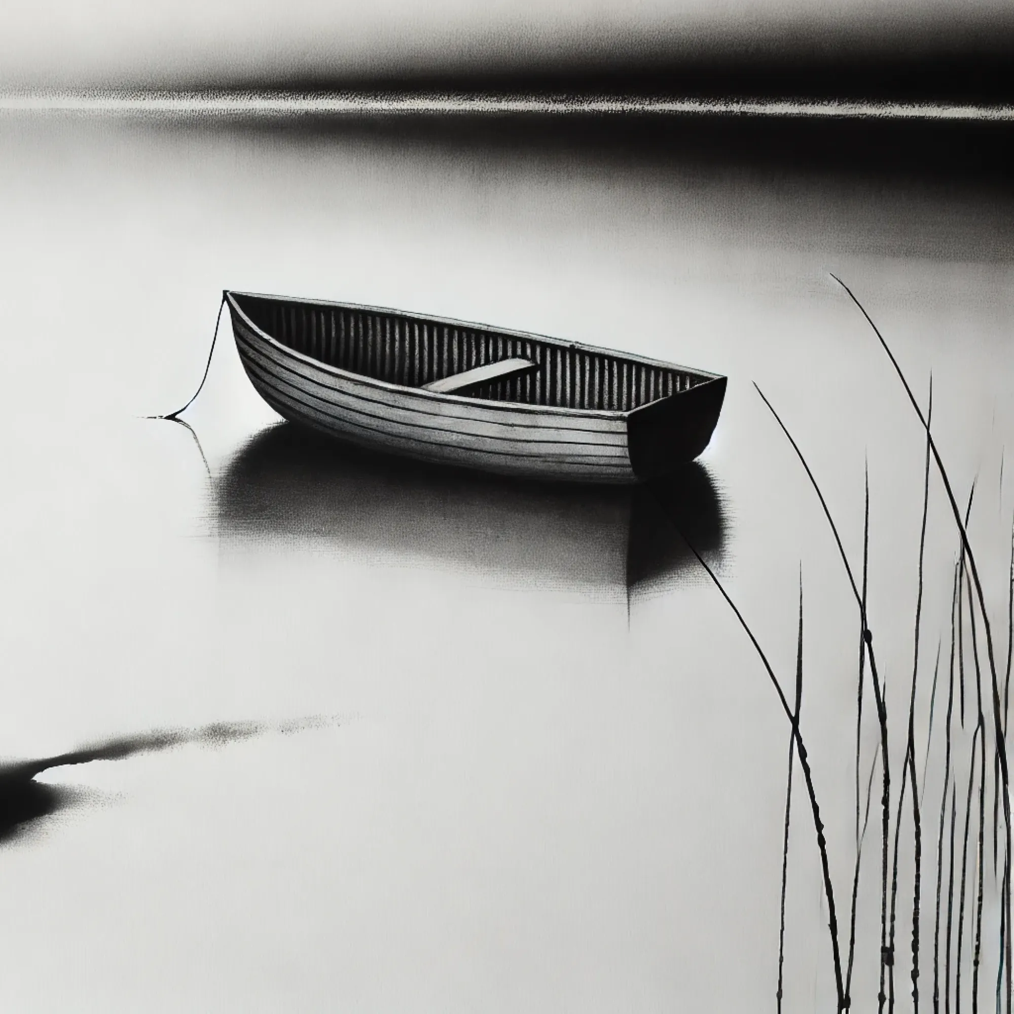 Drift of Stillness: The Abandoned Boat