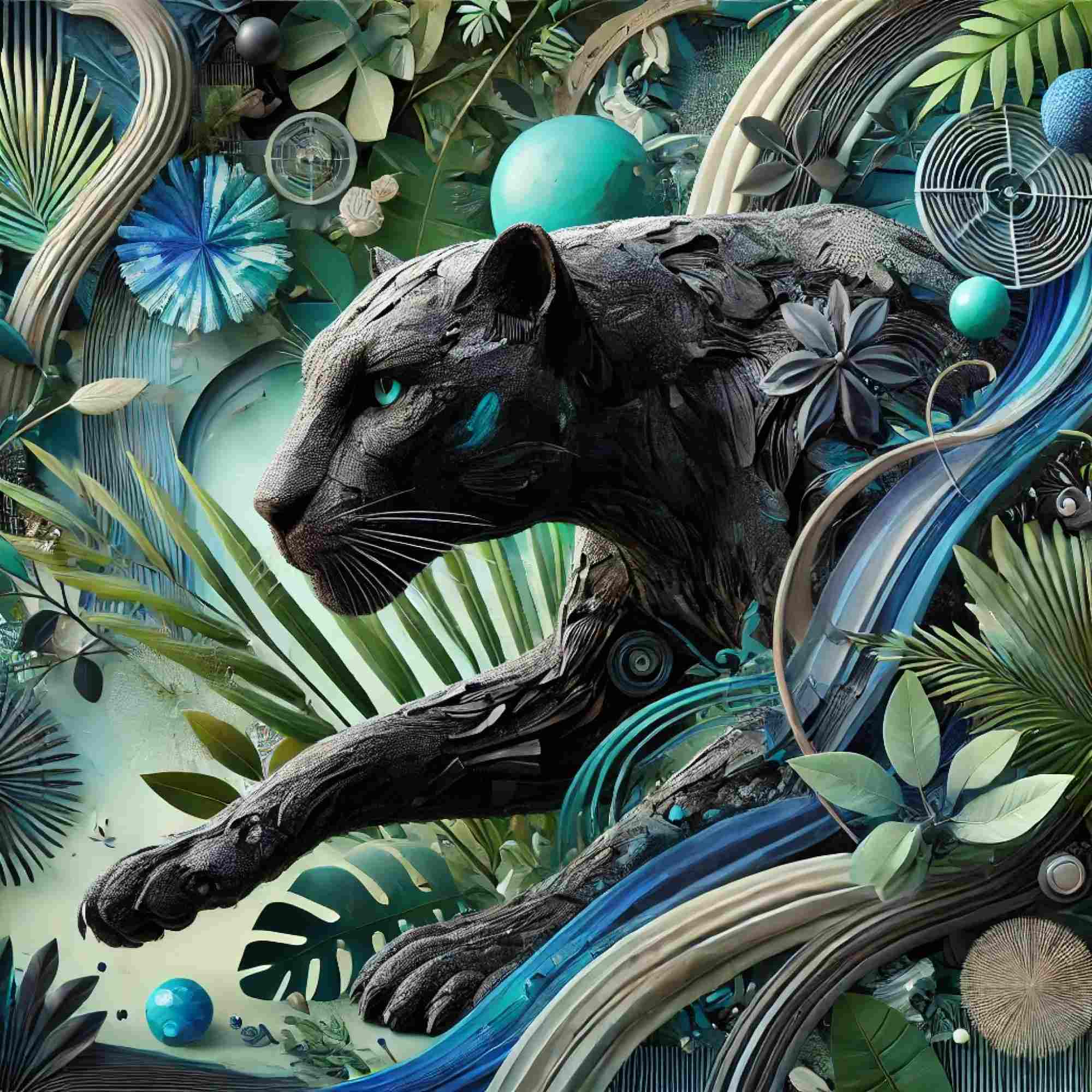 Elemental Panther: The Jungle's Guardian