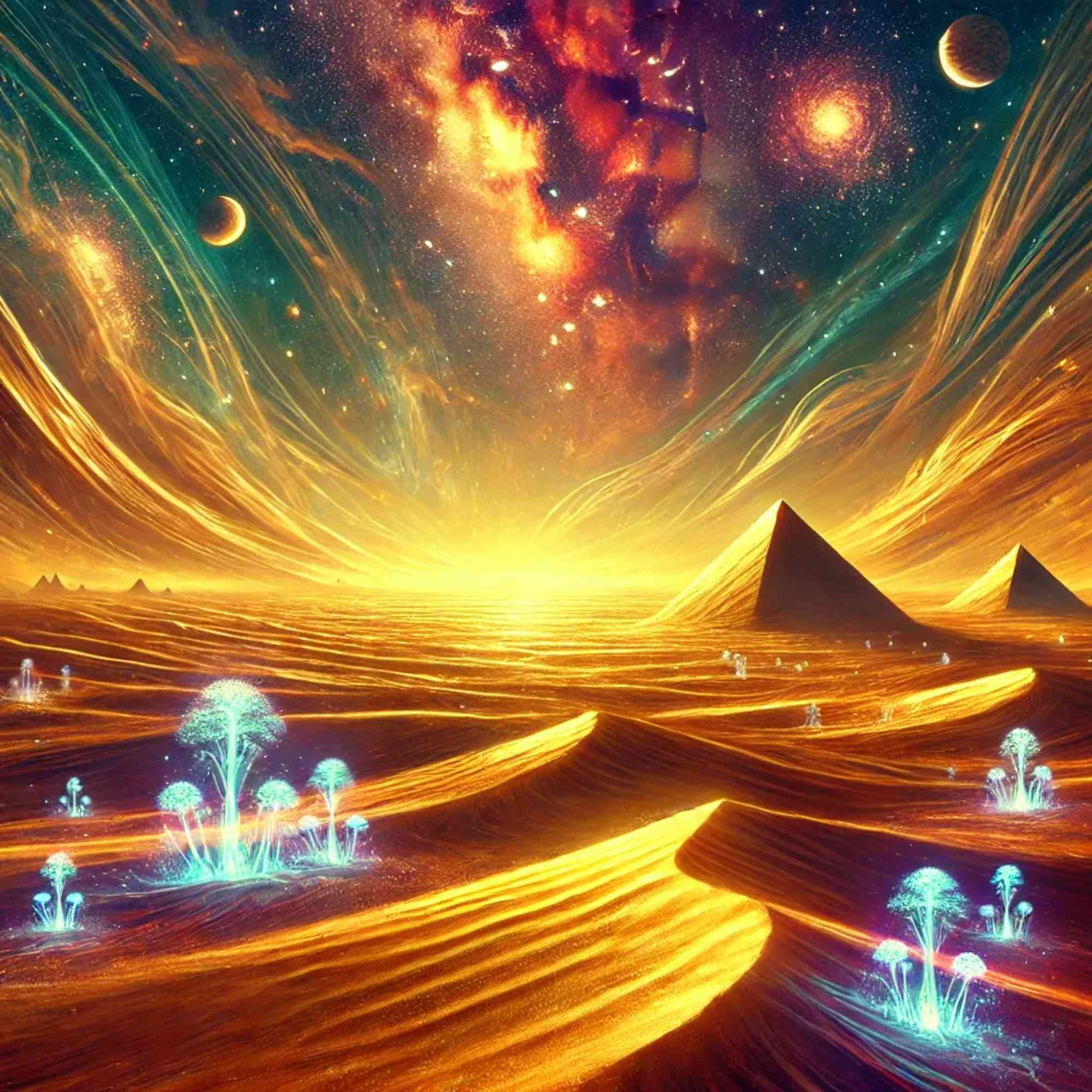 Cosmic Desert Dreamscape