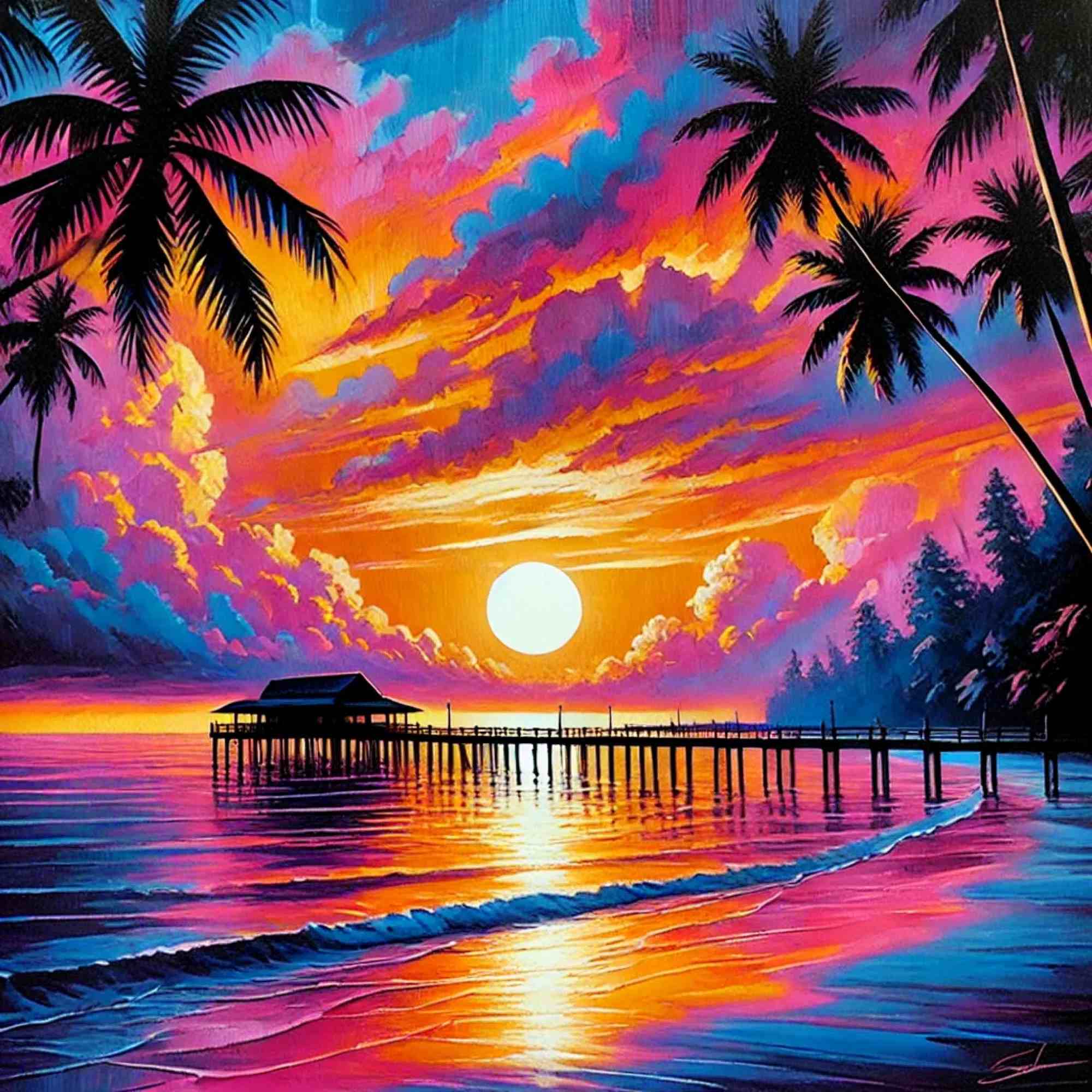Tropical Sunset Paradise