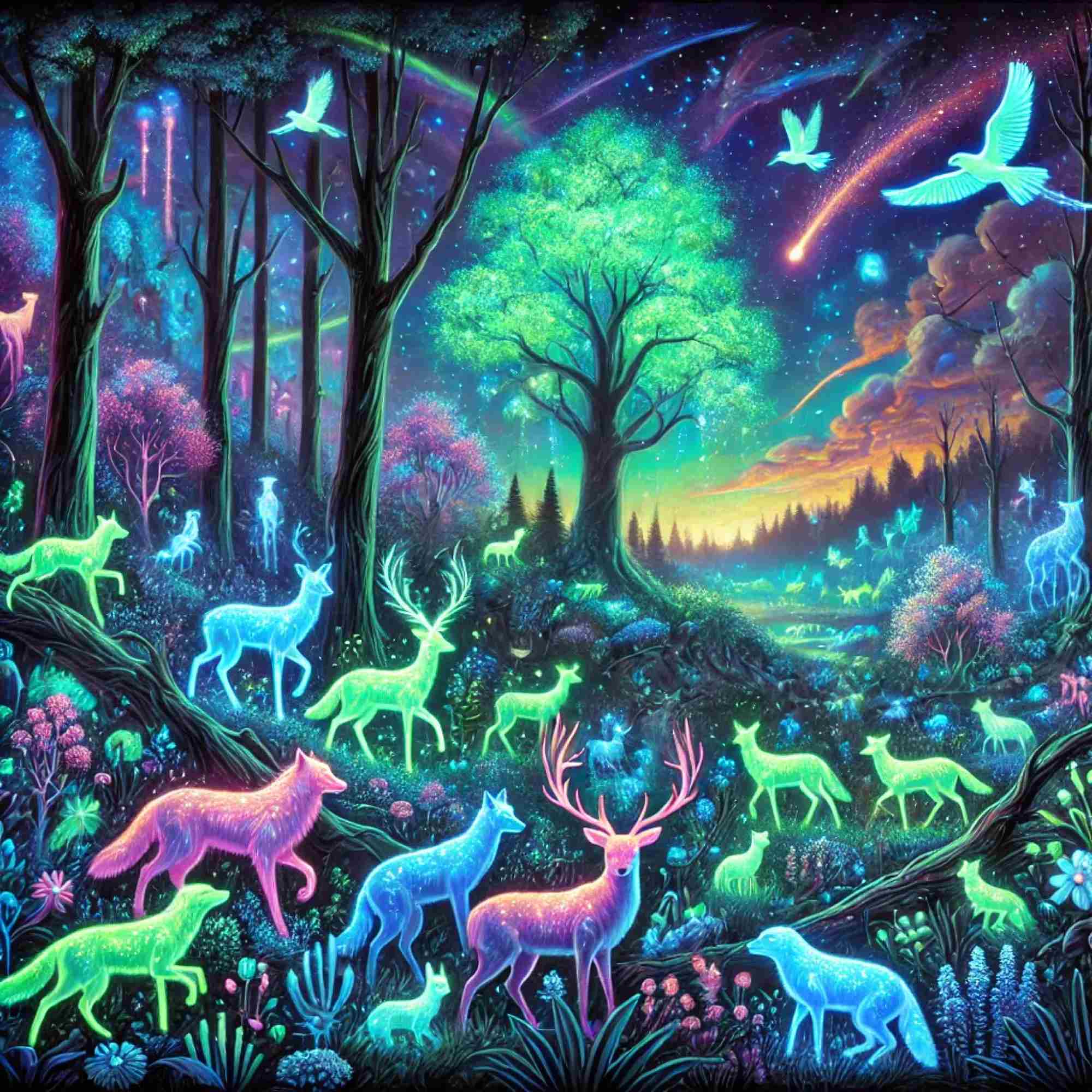 Enchanted Forest of Light