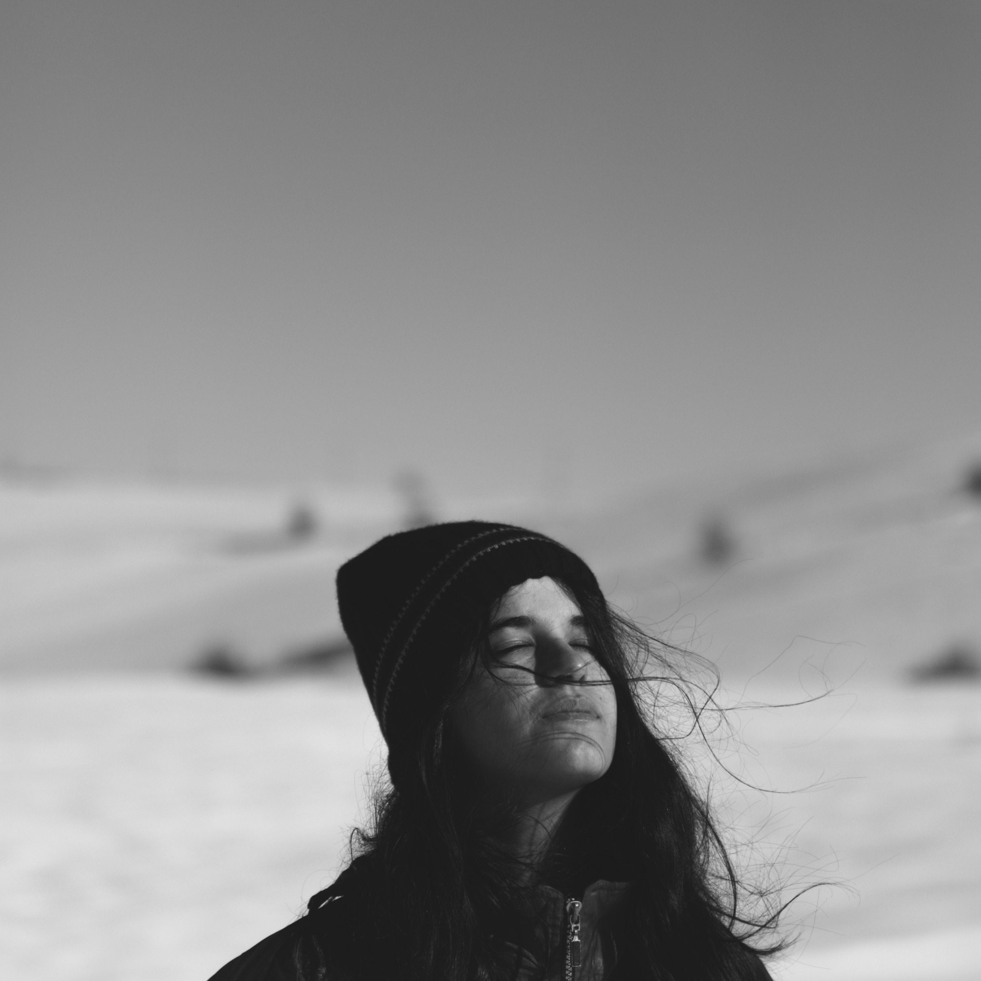 The girl in the snow
