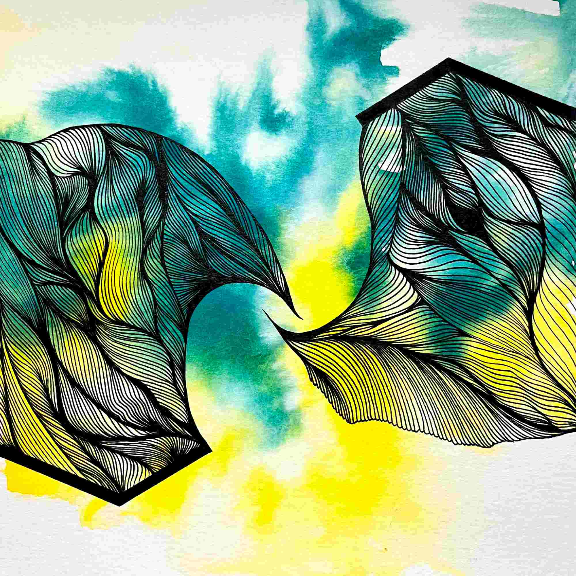 Yellow and Green Dancers