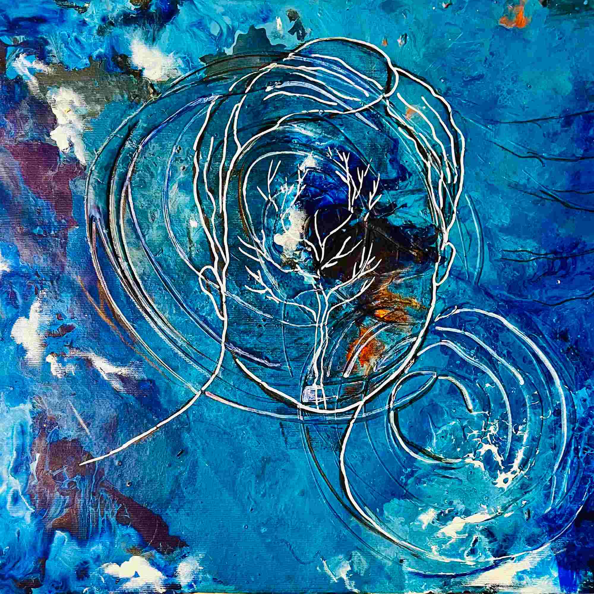 "Ocean Serenity: A Portrait of Feminine Grace"