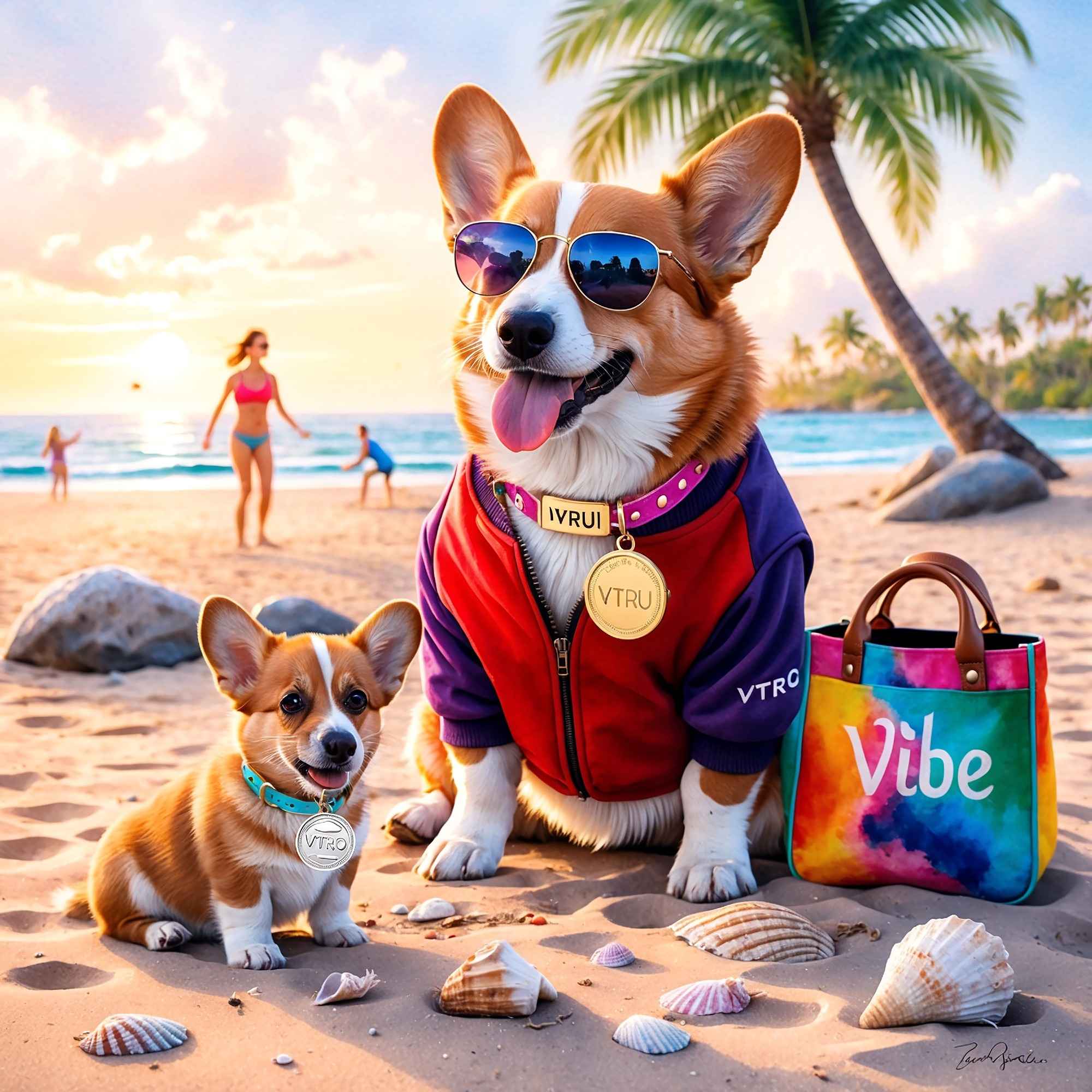 Vitruveo Creations Collection -  VTRU VIBES on Beach  with VTRO 3