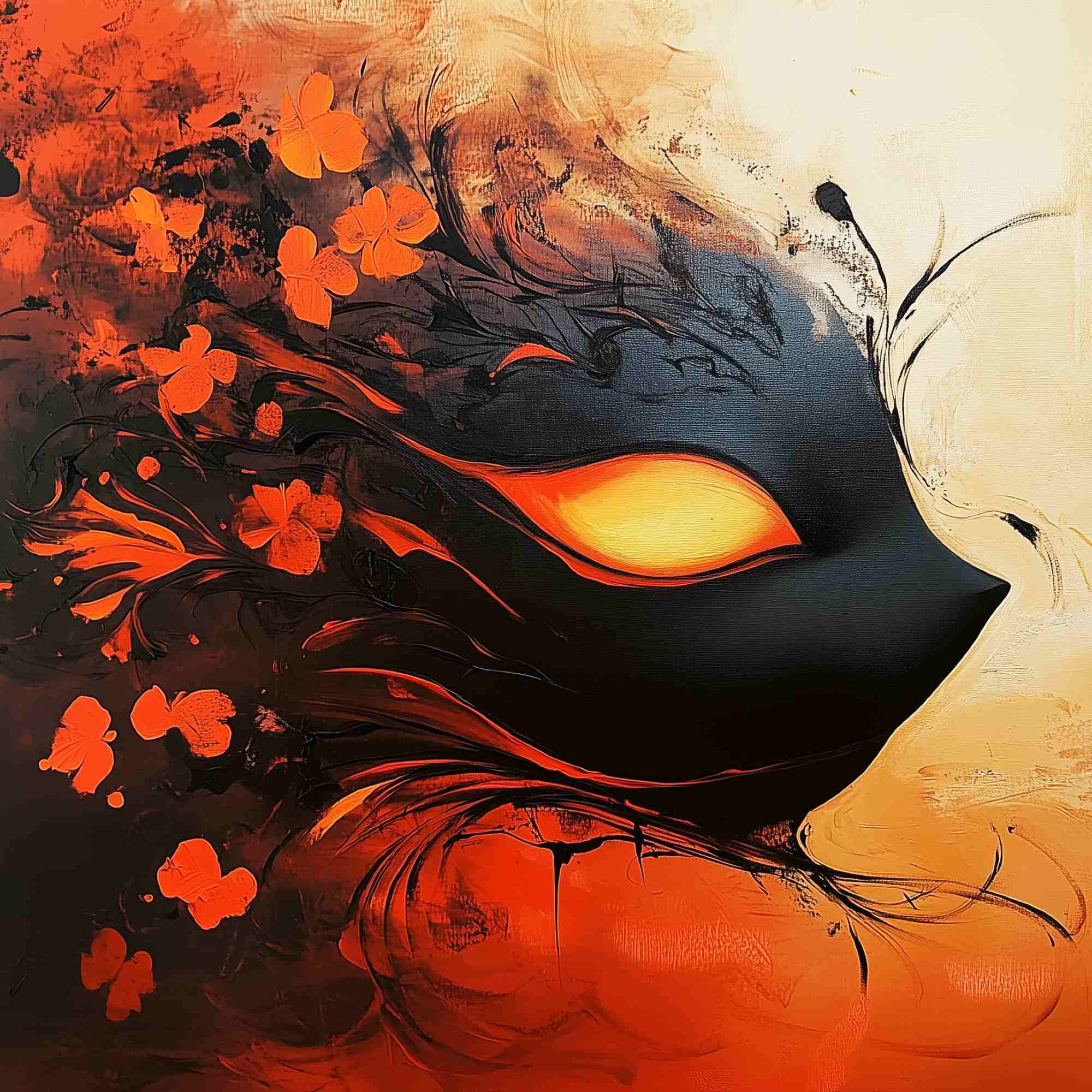 Hibiscus Blaze, Feline Gaze