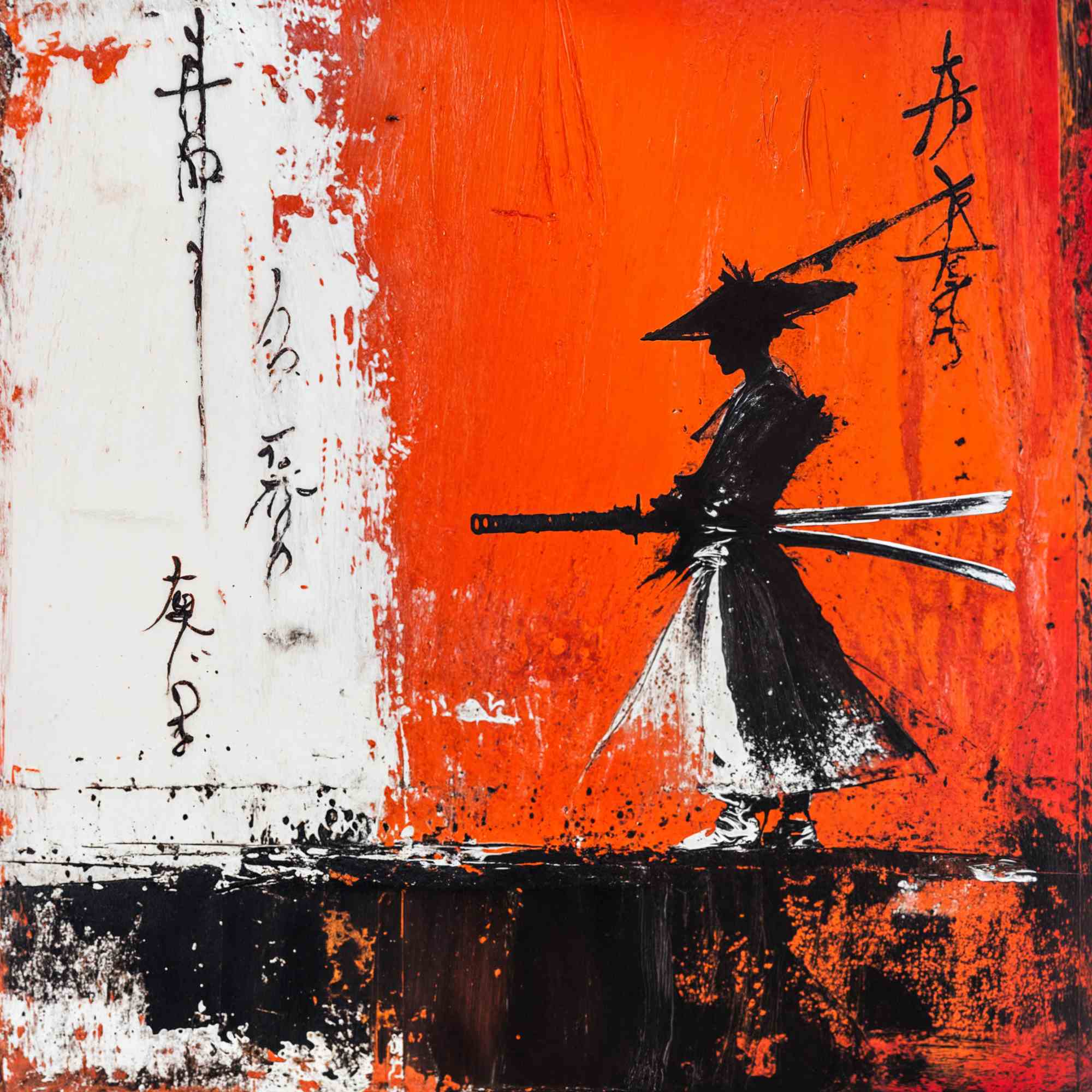 抽象絵画 - Samurai
