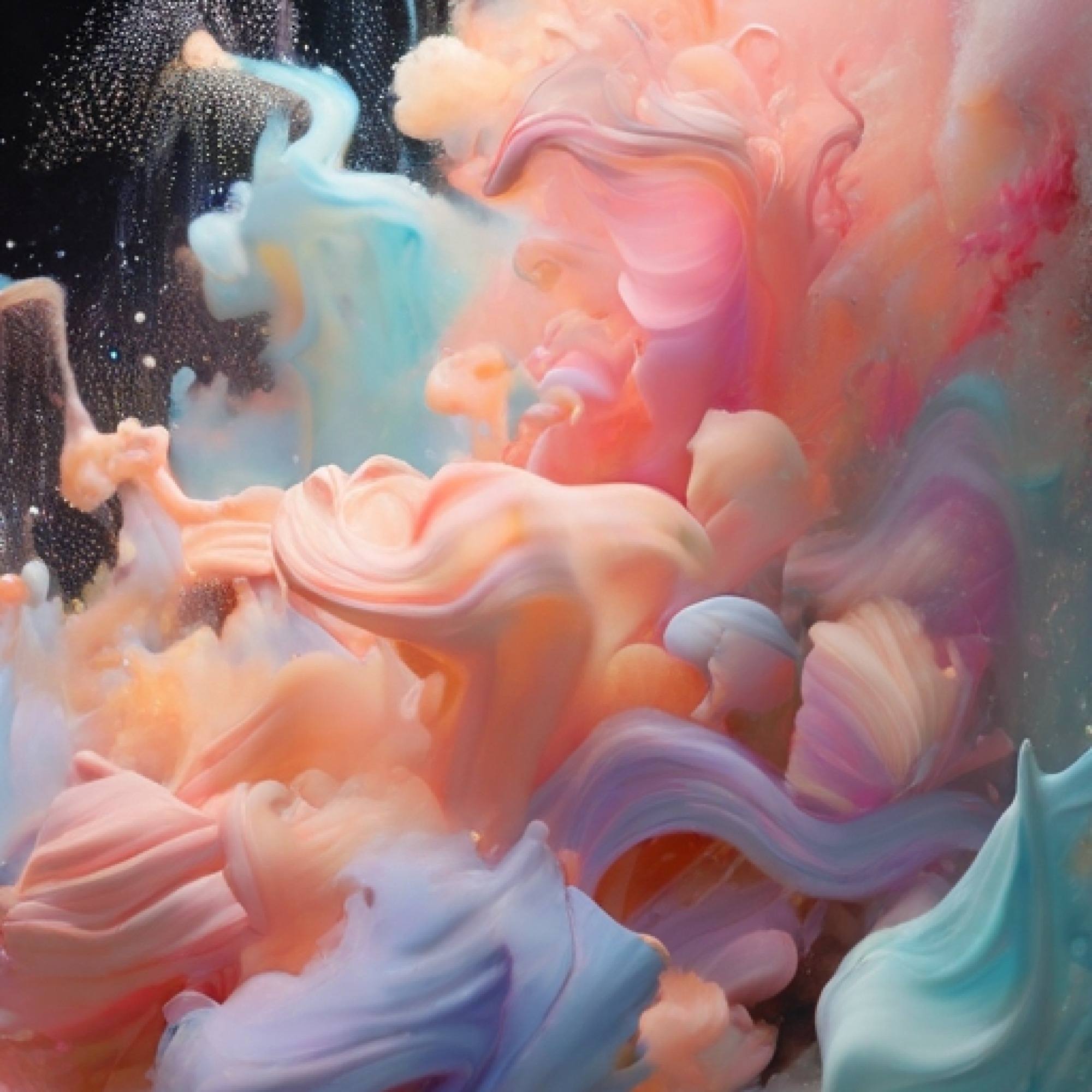 multi-color pastel powders