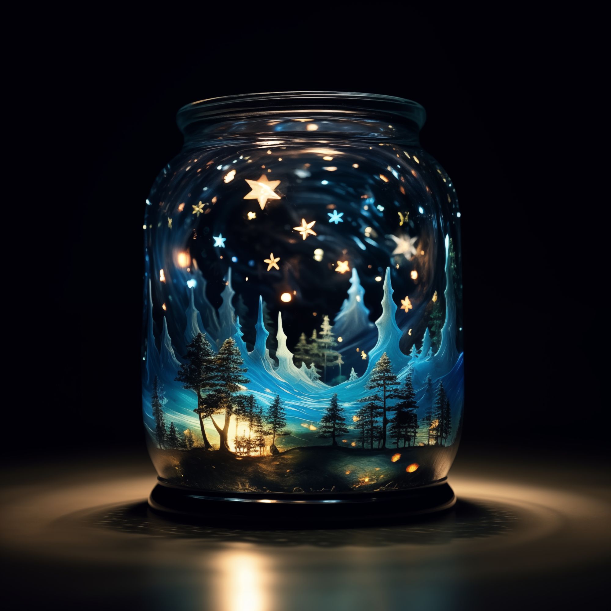 Starry Night in a jar