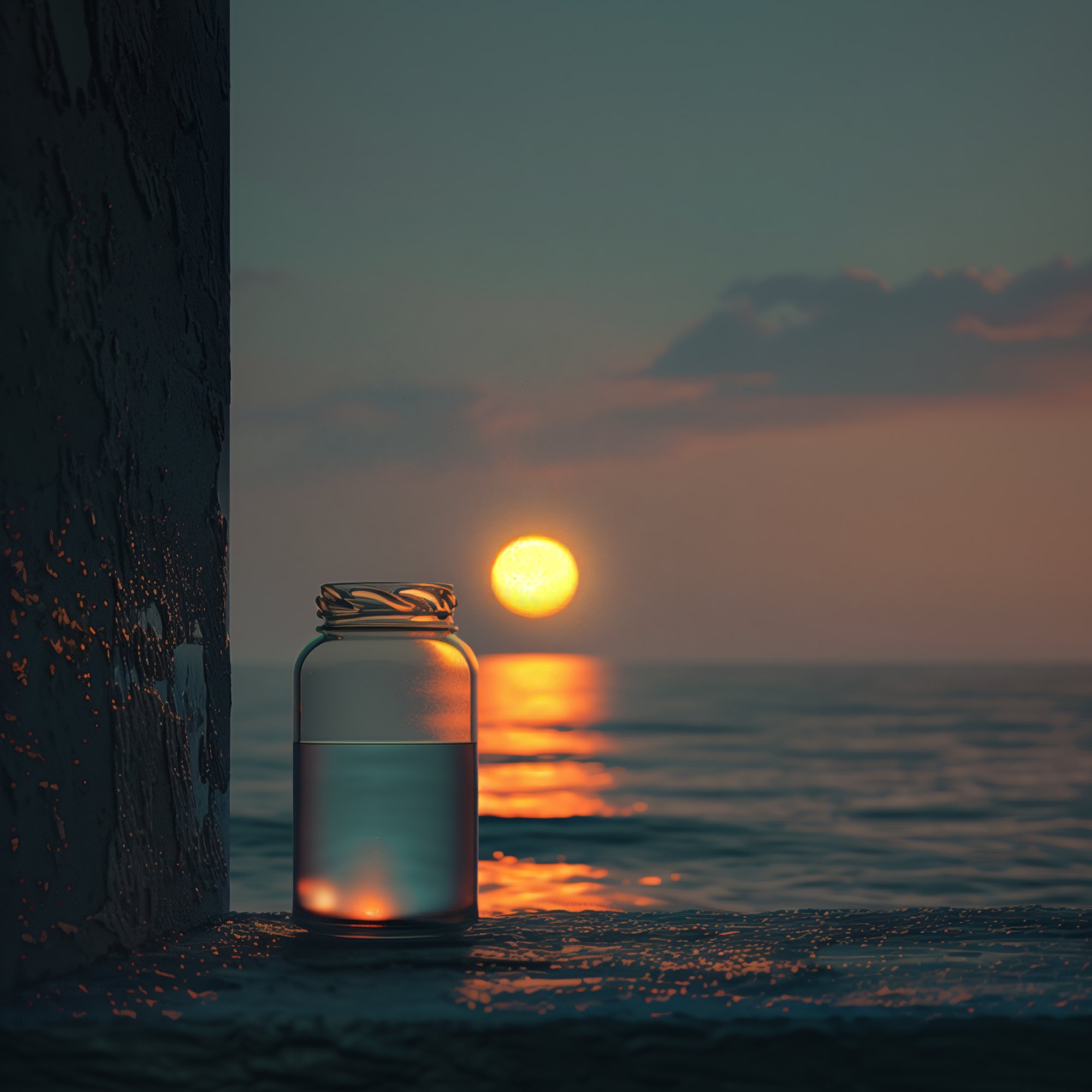 Sunset not in a jar