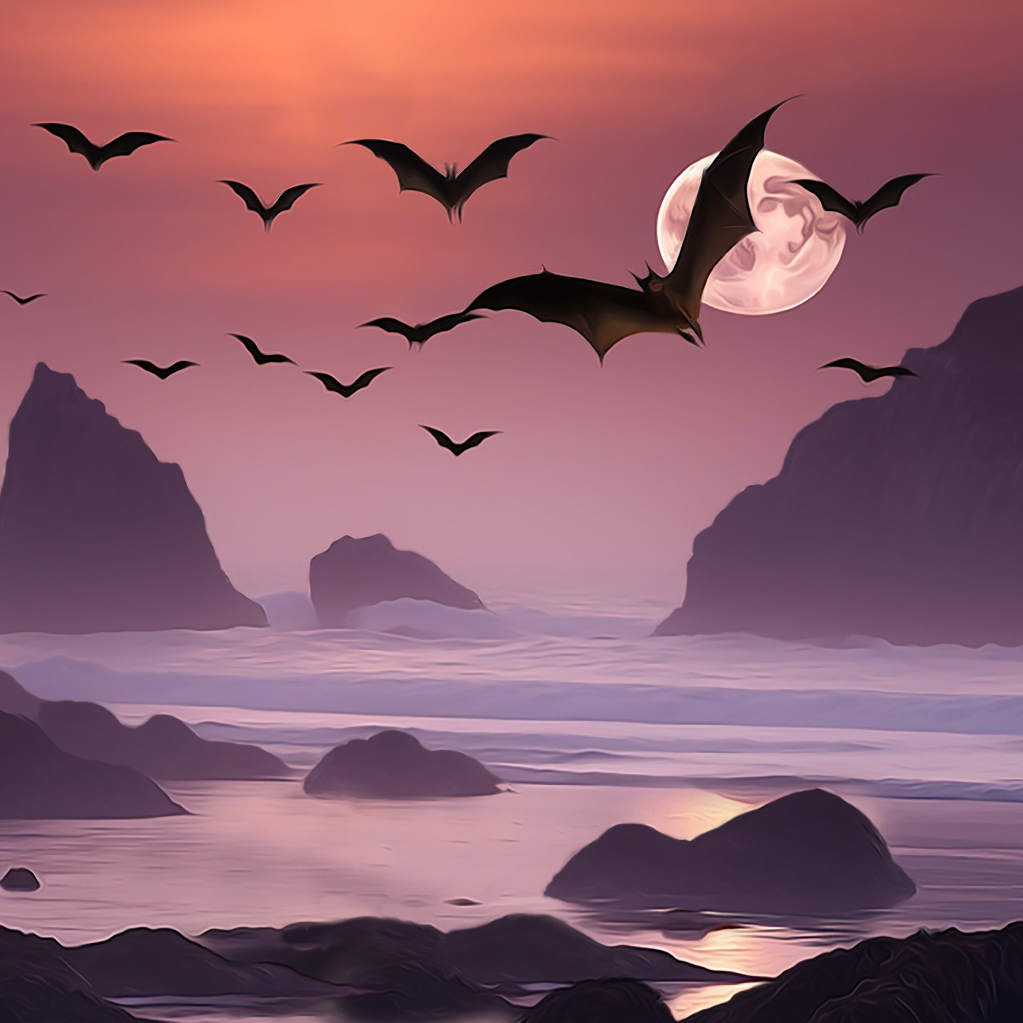 Super Moon Holywell Bay III