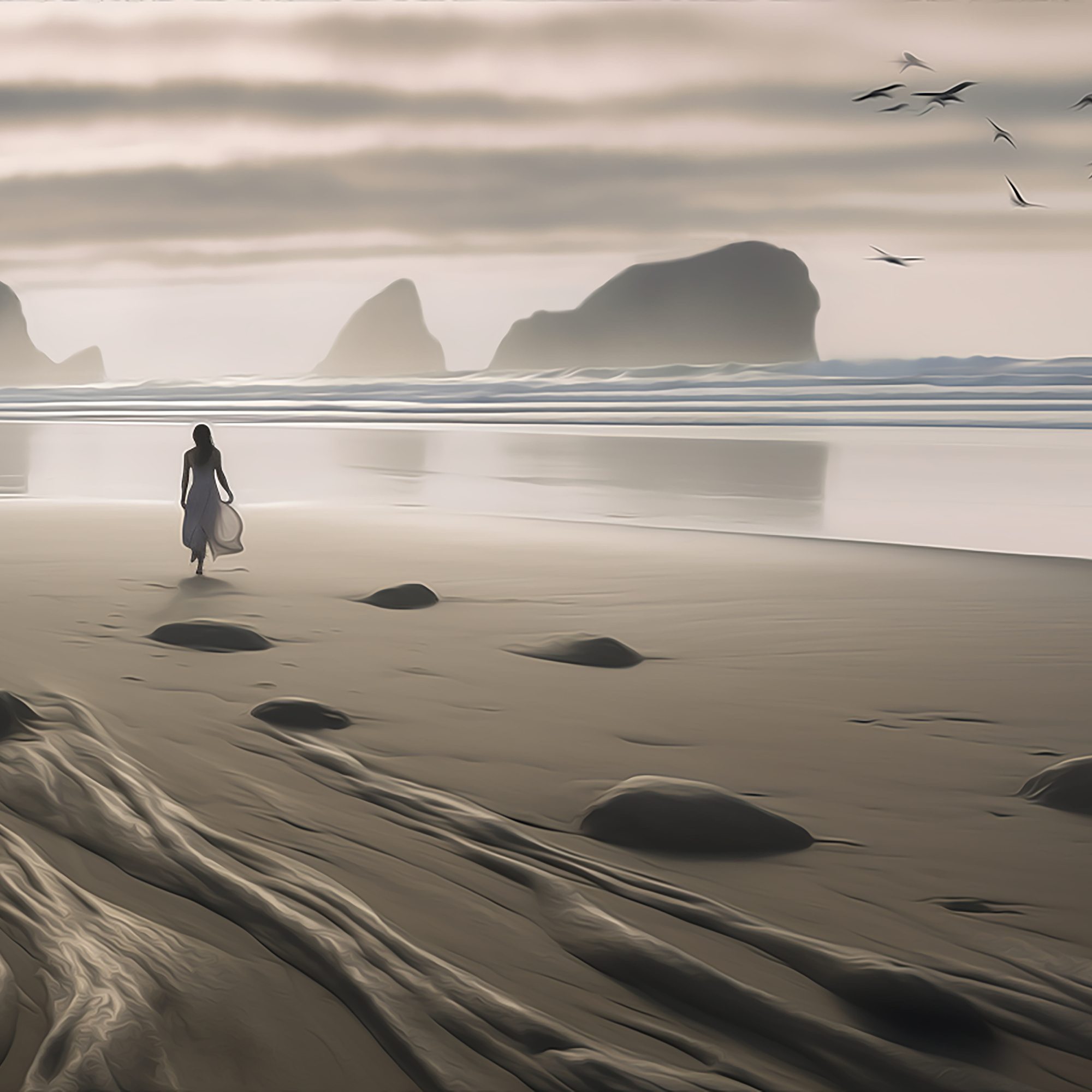 Holywell Bay Sand Marks 17