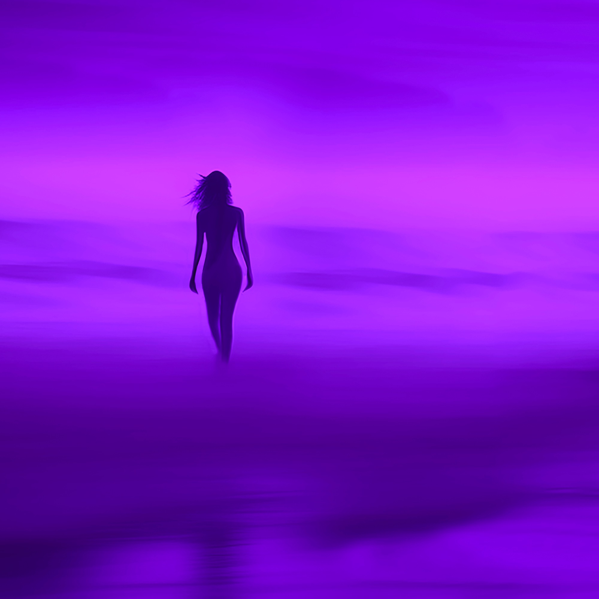 Lady In Purple Mist