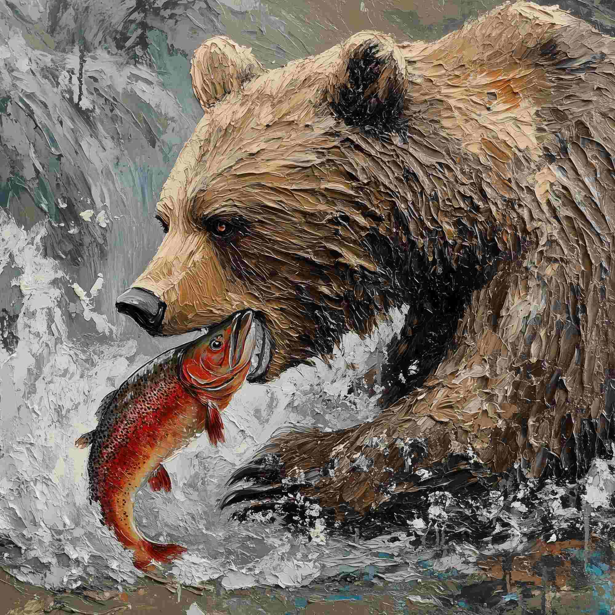 The Grizzly and the Salmon 