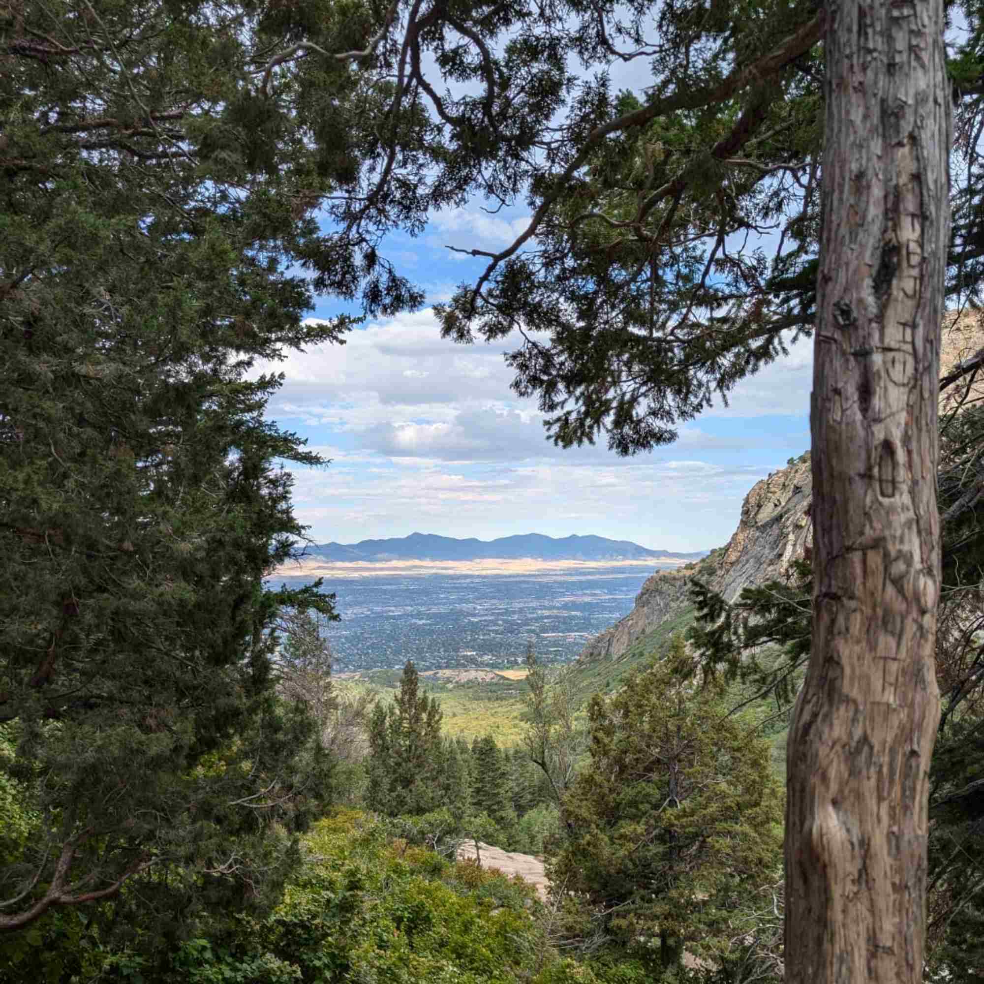 Natural Window to the Salt Lake Valley