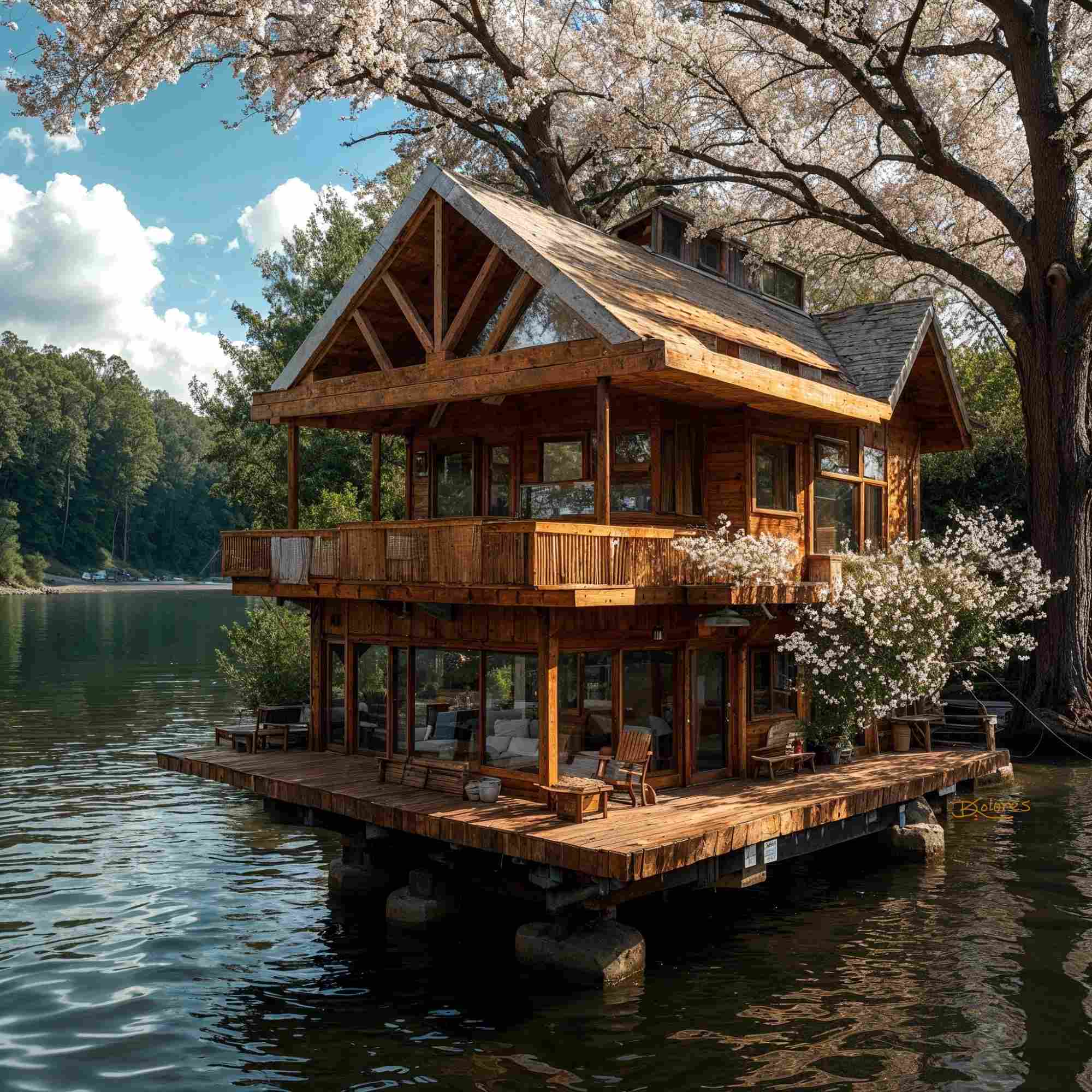 Timber Frame Lake Home 1
