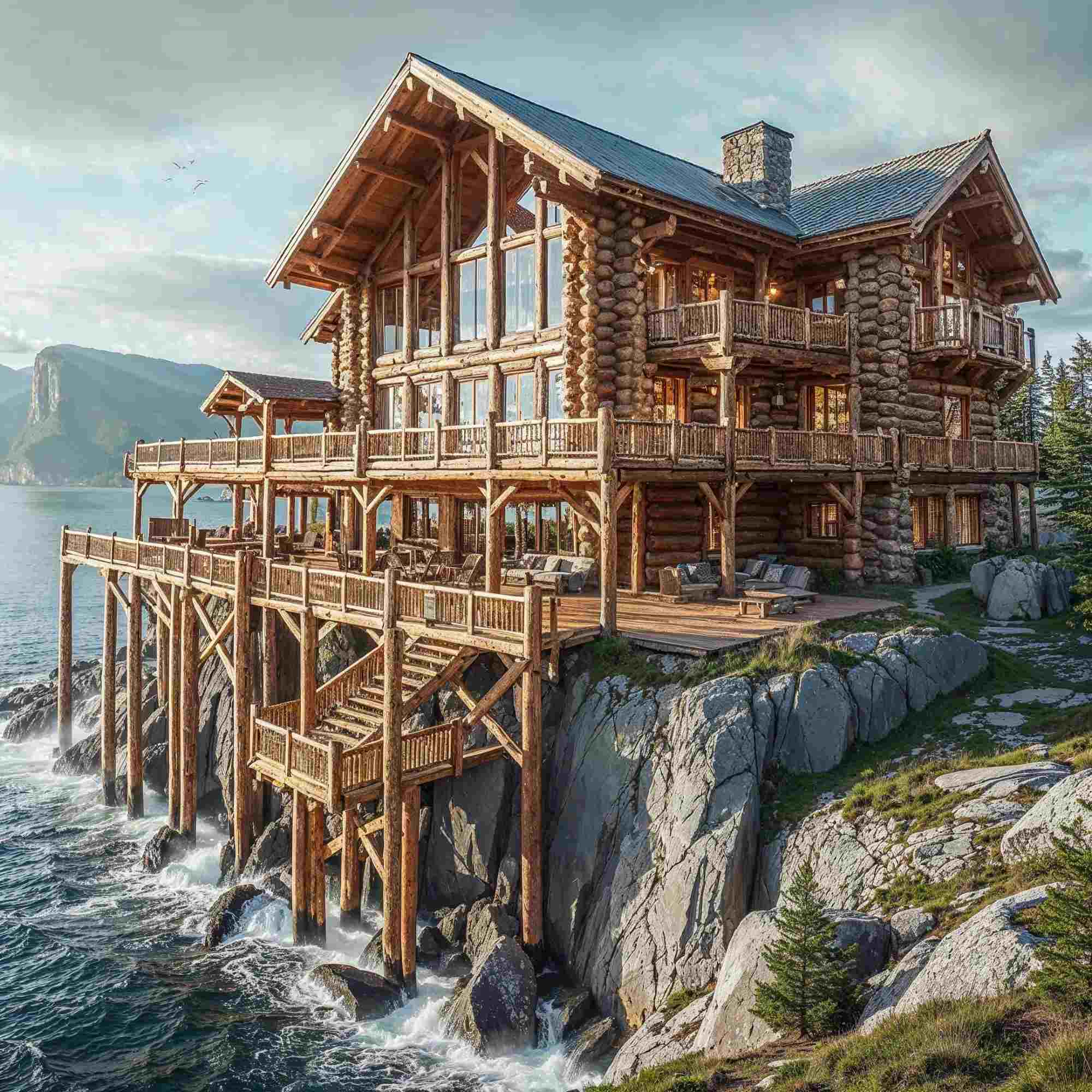 Oceanfront Timber Frame Home 3