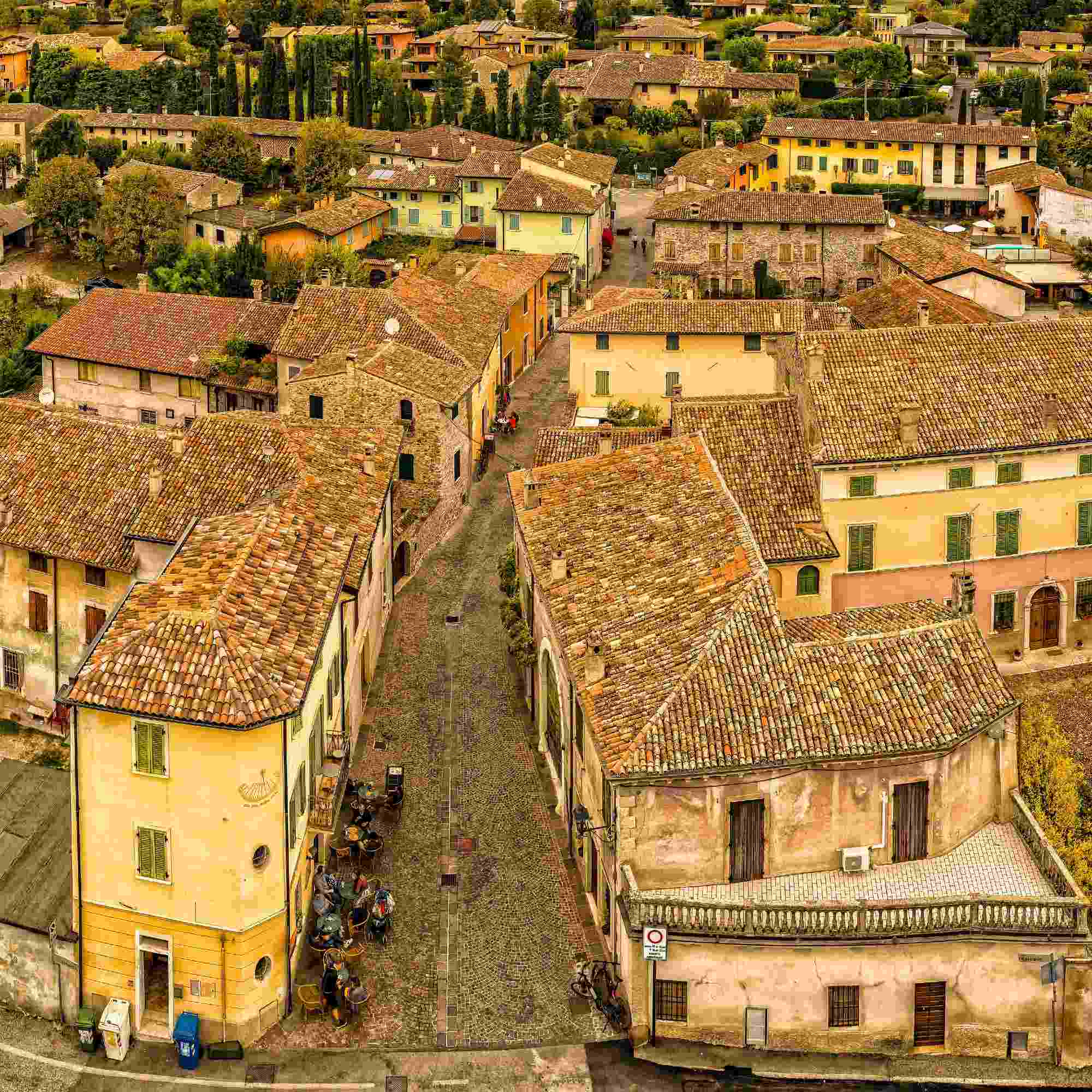Terracotta Rooftops of Castellaro Lagusello – A Fine Art Photograph