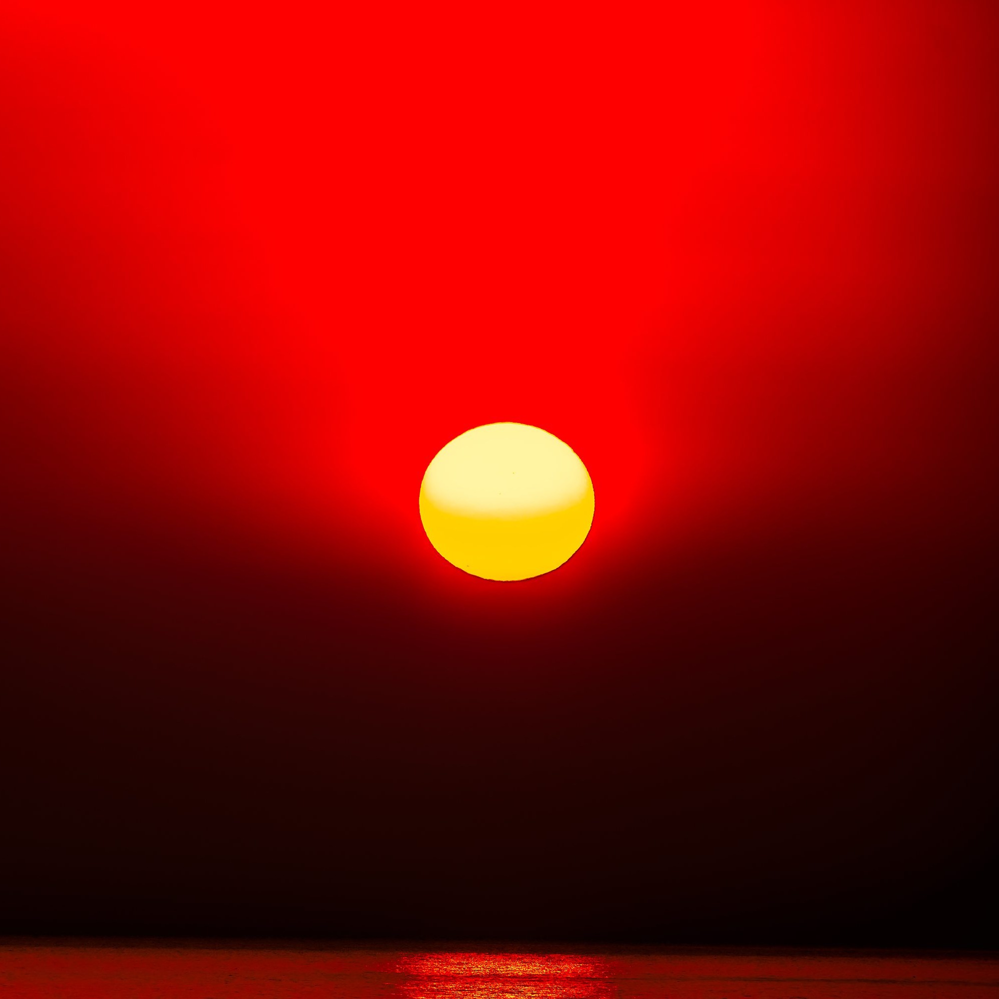 Inferno's Embrace: The Sicilian Sunset – A Fine Art Photograph