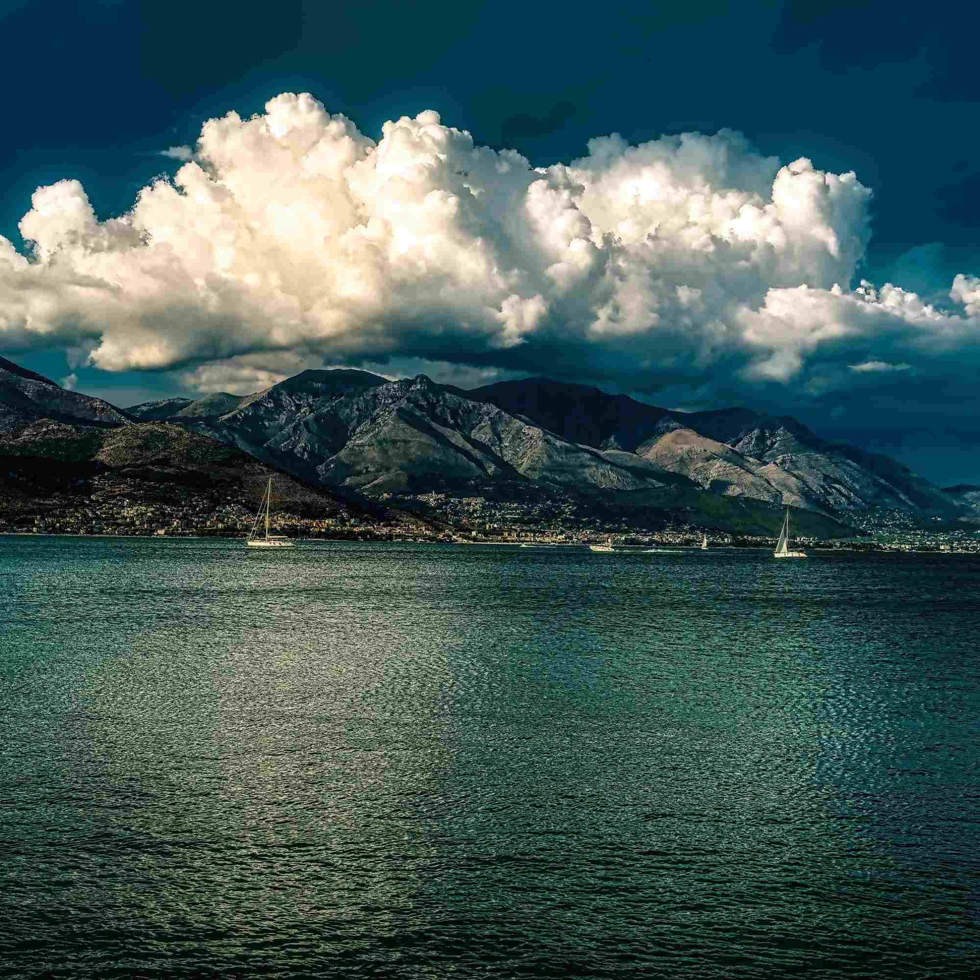 Cloudy Majesty Over Gaeta Bay – A Fine Art Photograph